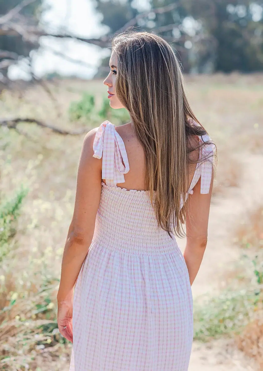 Carolina Seersucker Maxi Dress