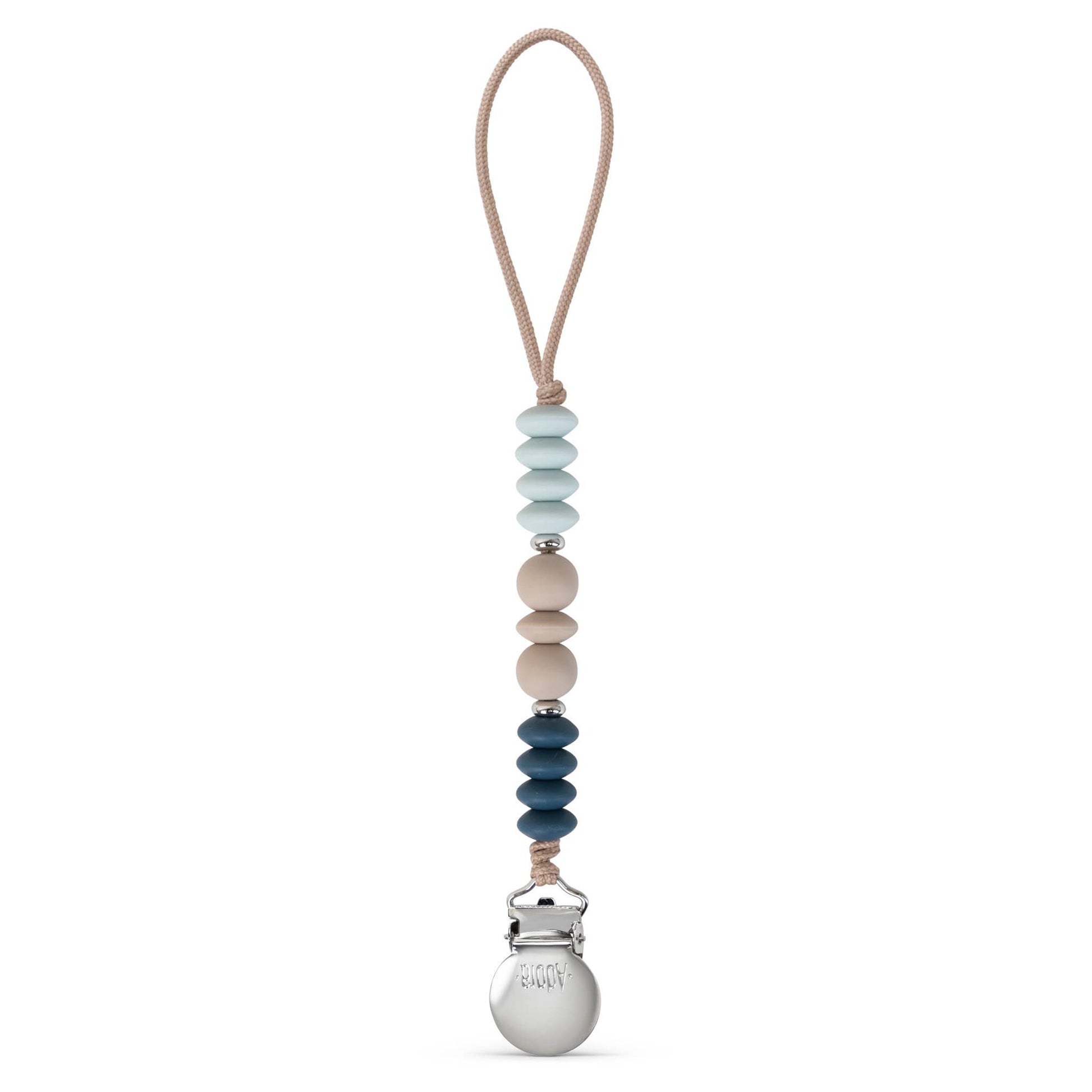 Denim Trio Pacifier Clip