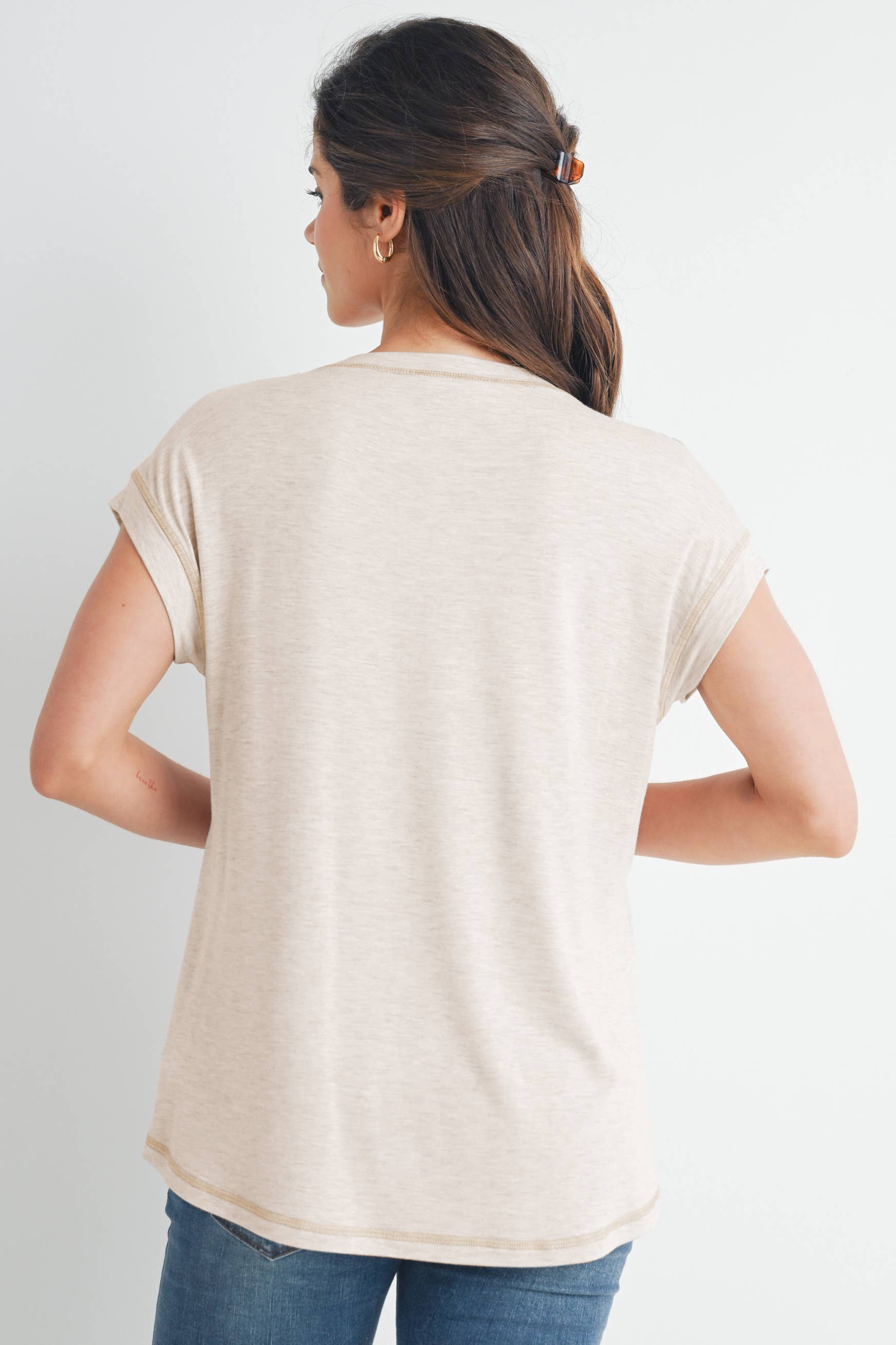 Double Layer Short Sleeve Top