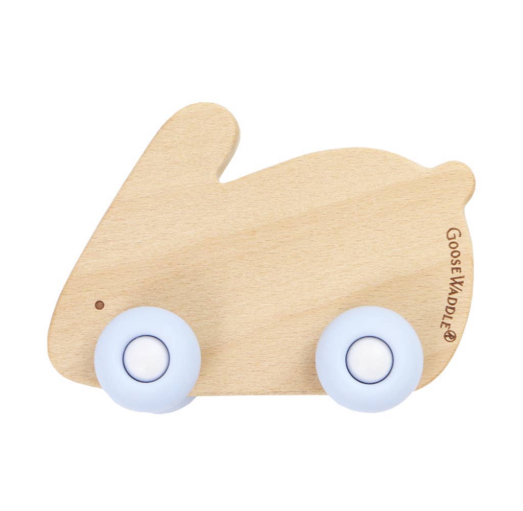 Silicone + Wood Teether with Wheels