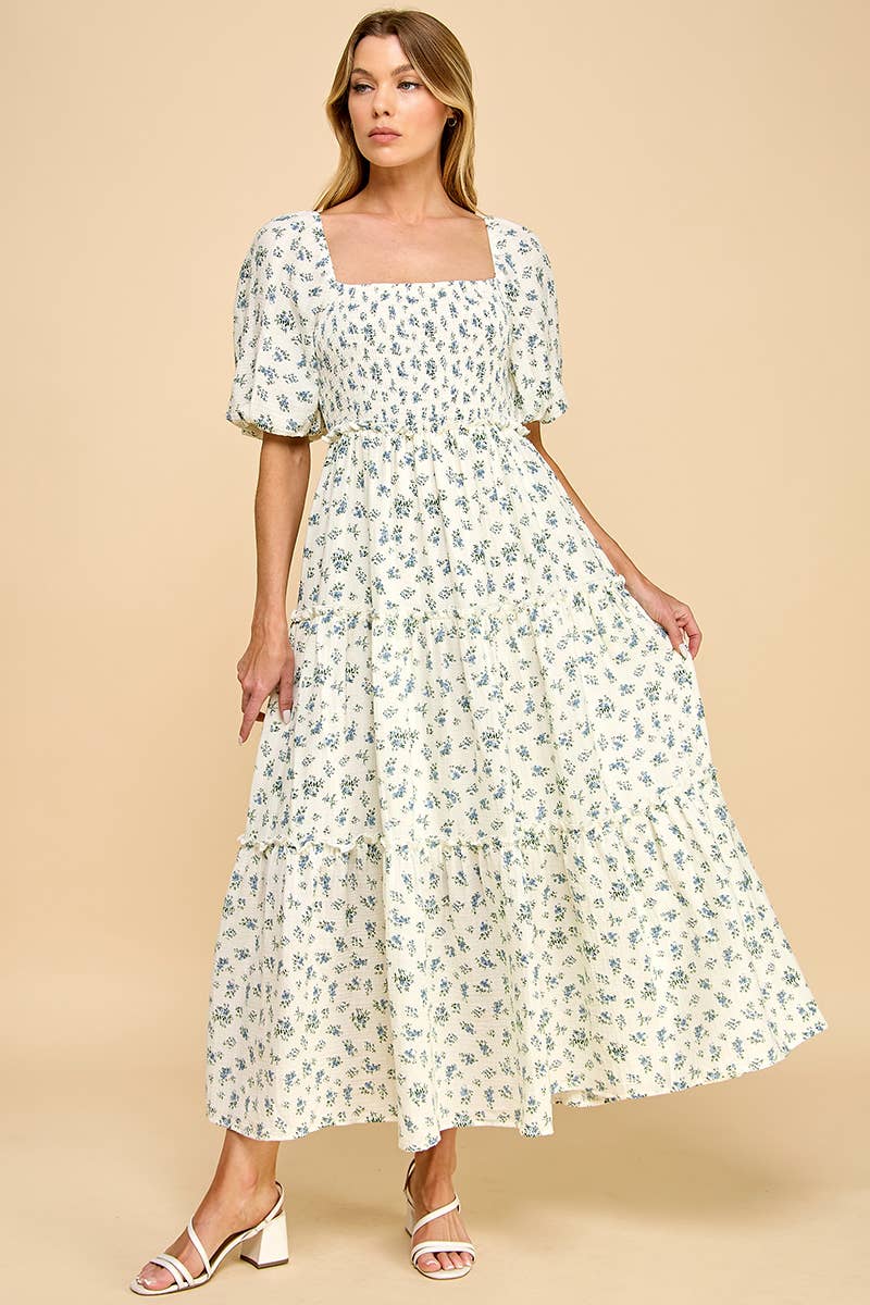 Hattie Blue Floral Dress