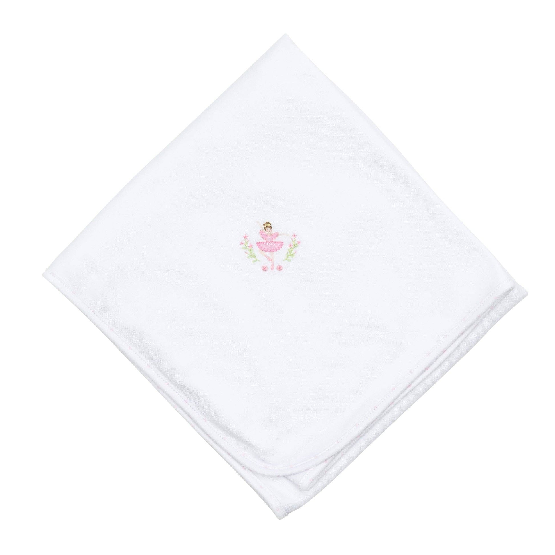 Twinkle Toes Embroidered Receiving Blanket