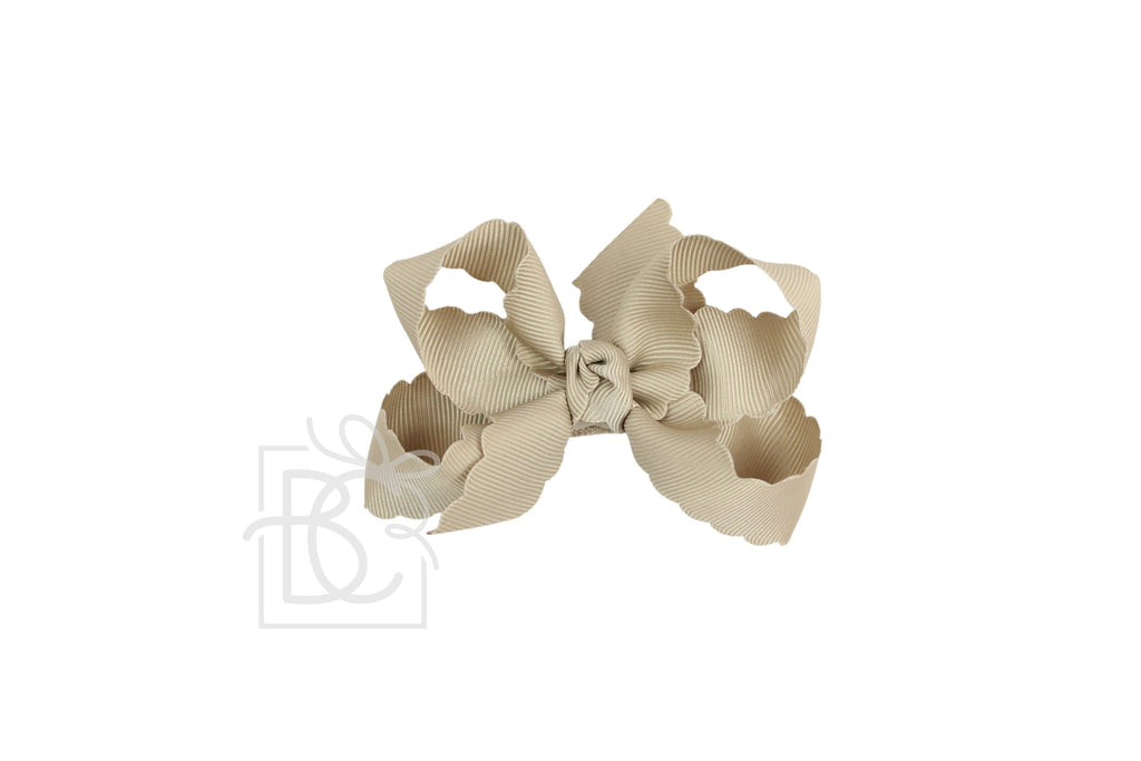 Large SCALLOPED EDGE BOW