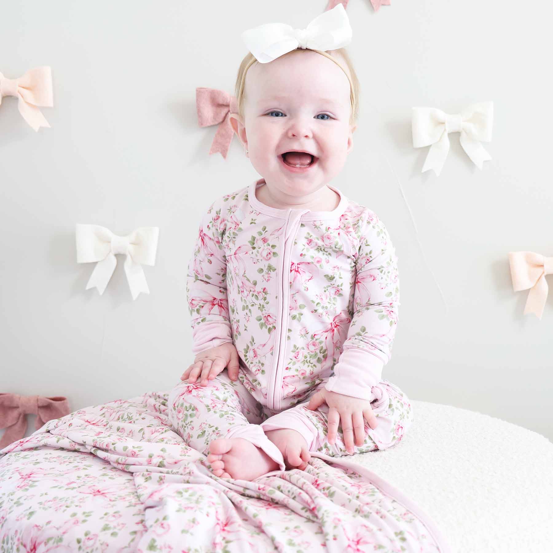 Bows in Bloom Convertible Zip Romper
