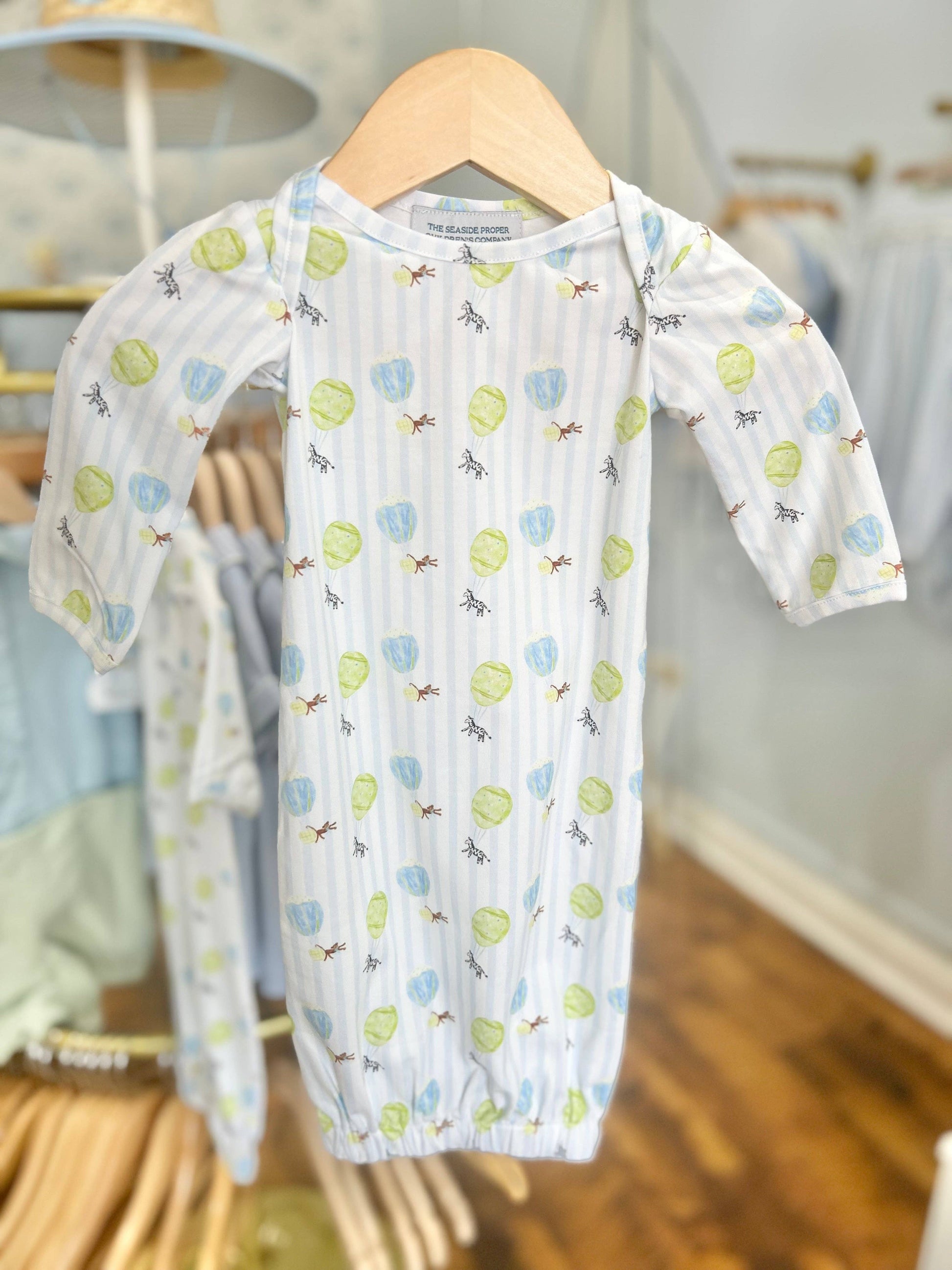 Soaring Safari Pals Boys Infant Gown