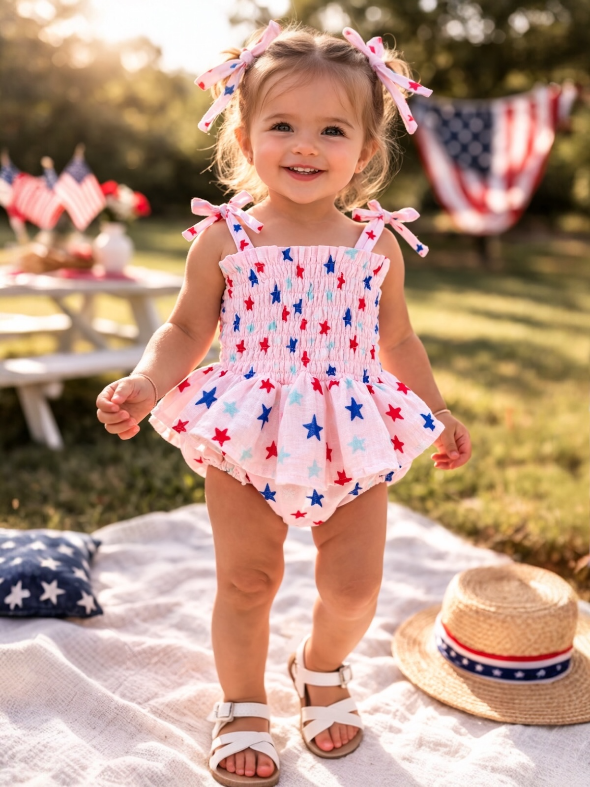 Splendid Stars Pink Muslin Bubble