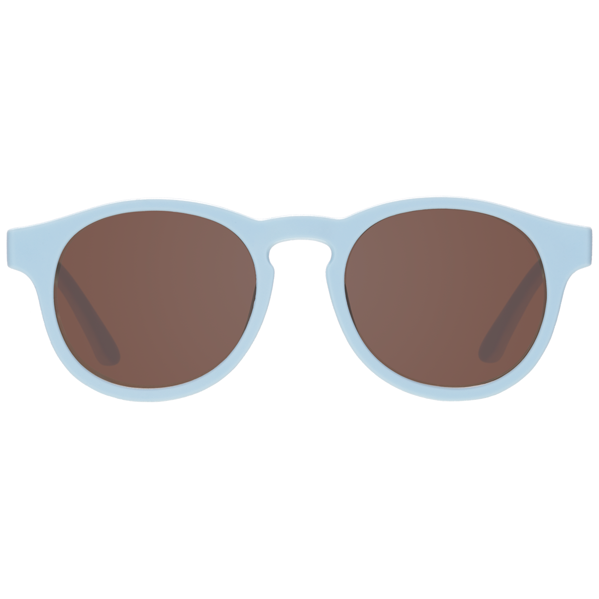 Baby Blue Keyhole sunglasses with Amber Lens
