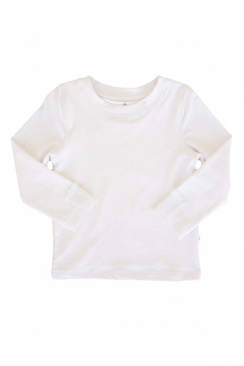 Long Sleeve Rash Guard Shirt | White Wholesale