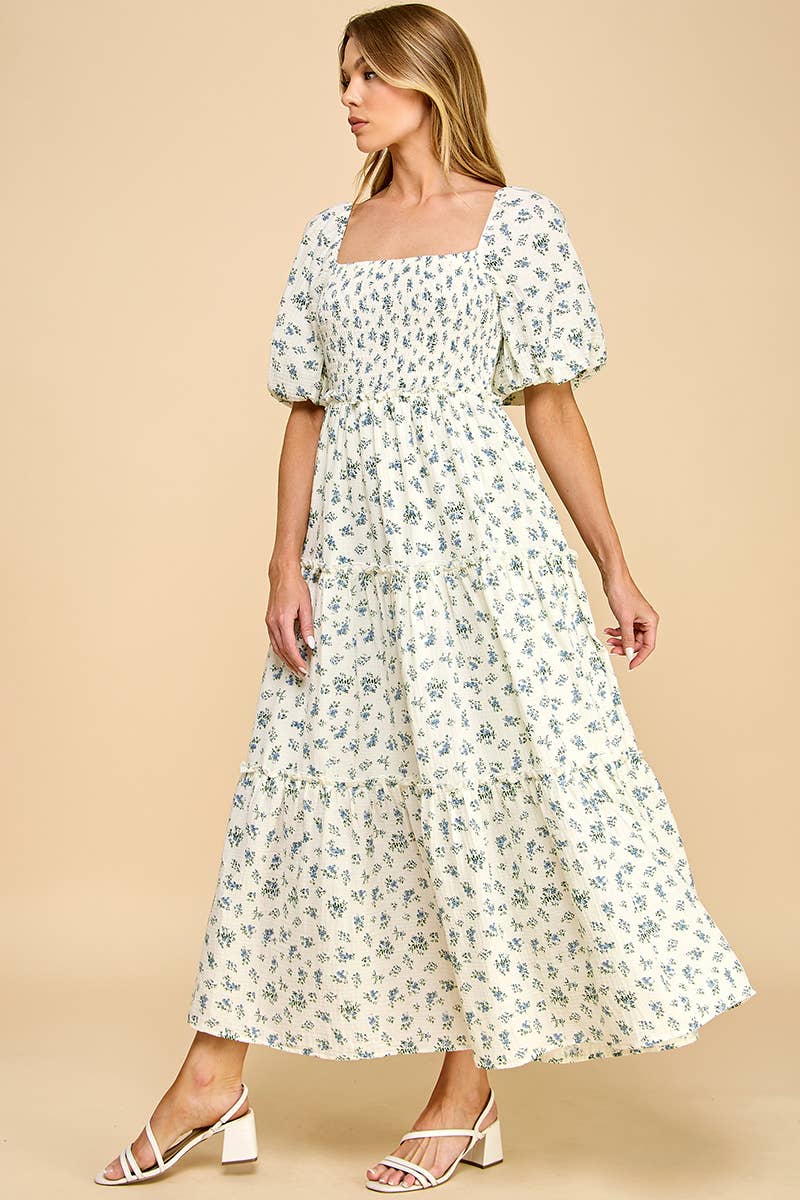 Hattie Blue Floral Dress