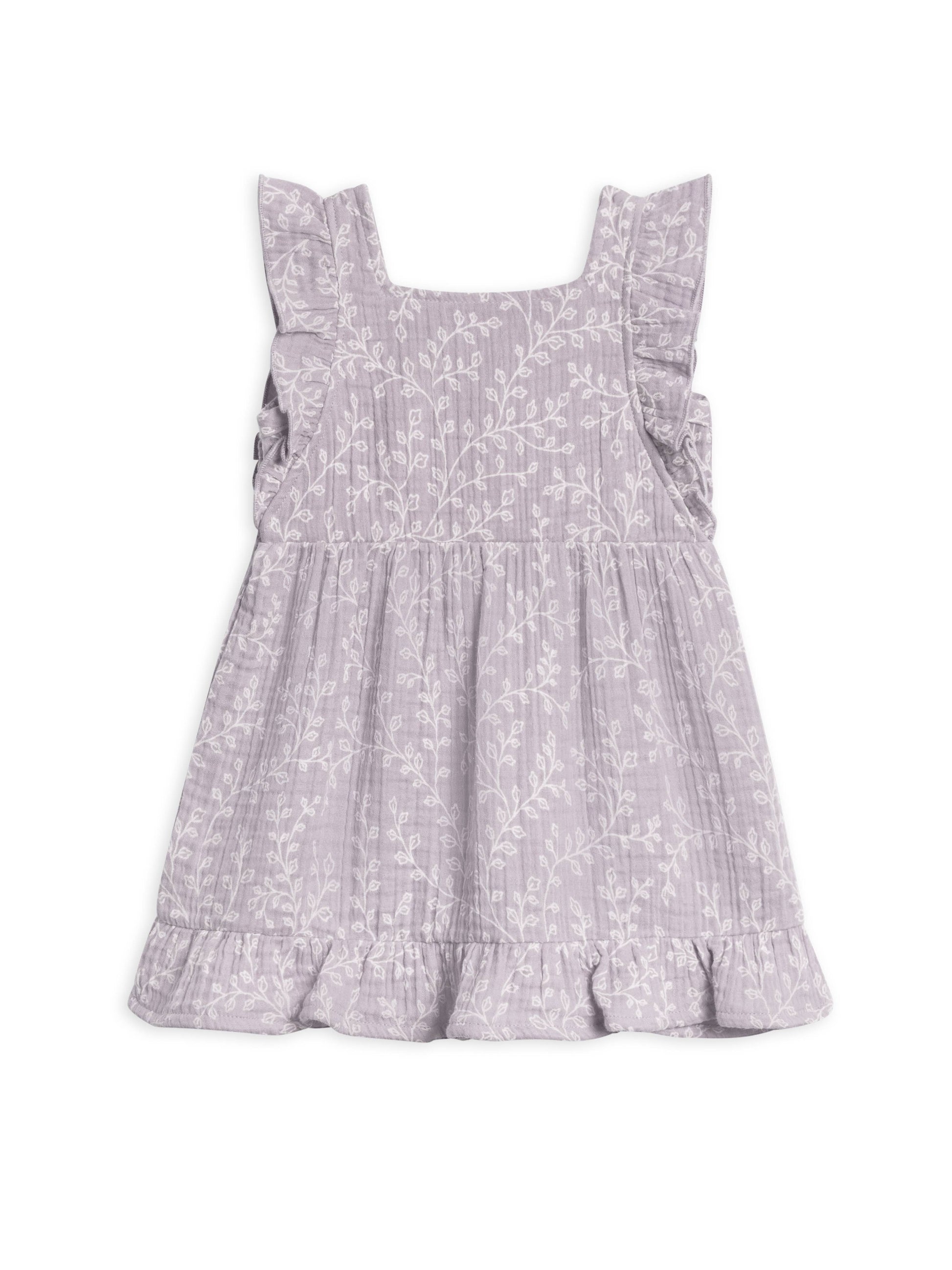 Organic Baby & Kids Jane Muslin Dress - Lucia Floral / Lilla