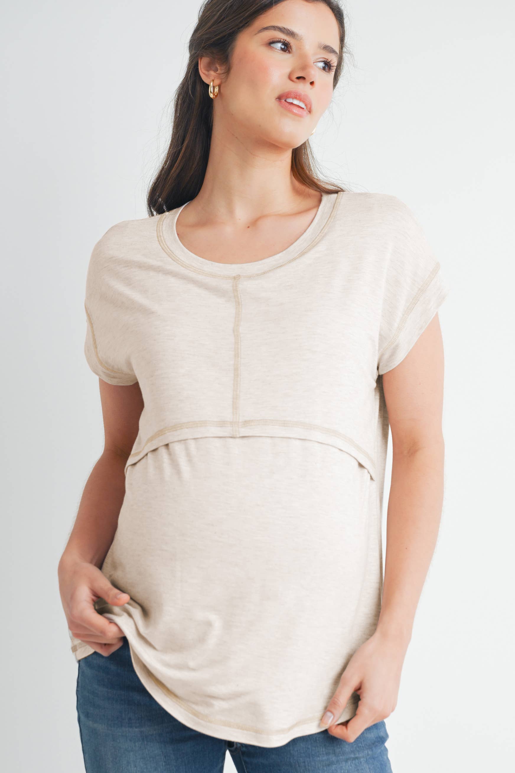 Double Layer Short Sleeve Top
