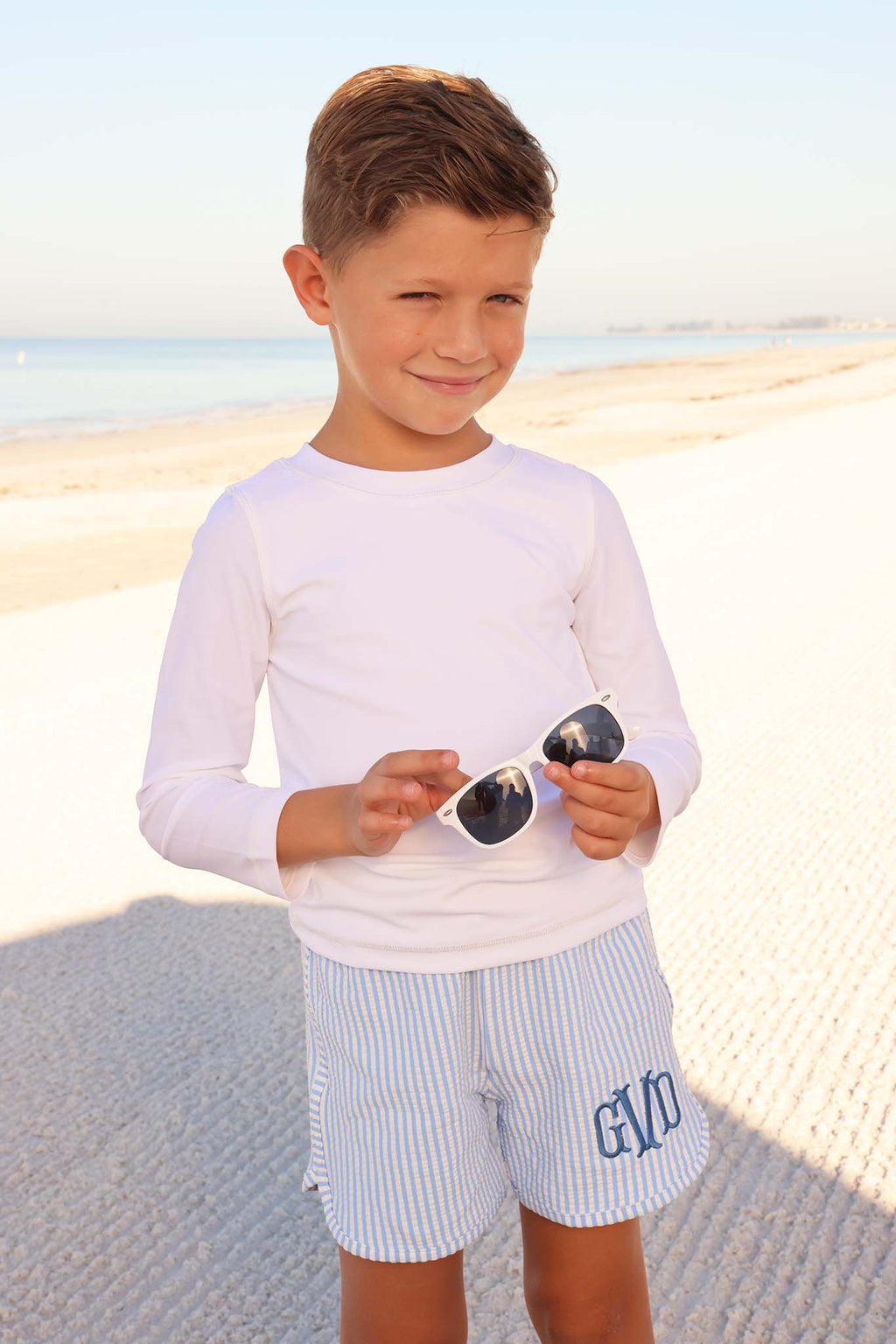 Long Sleeve Rash Guard Shirt | White Wholesale
