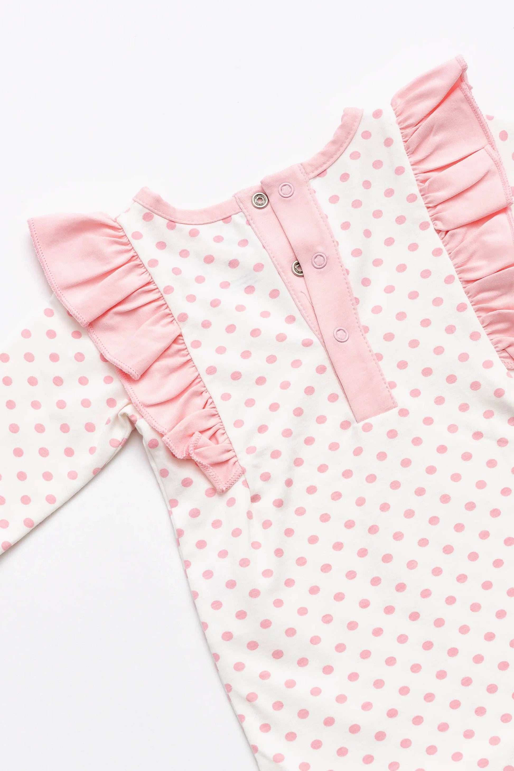 Polka Dot Ruffle Romper