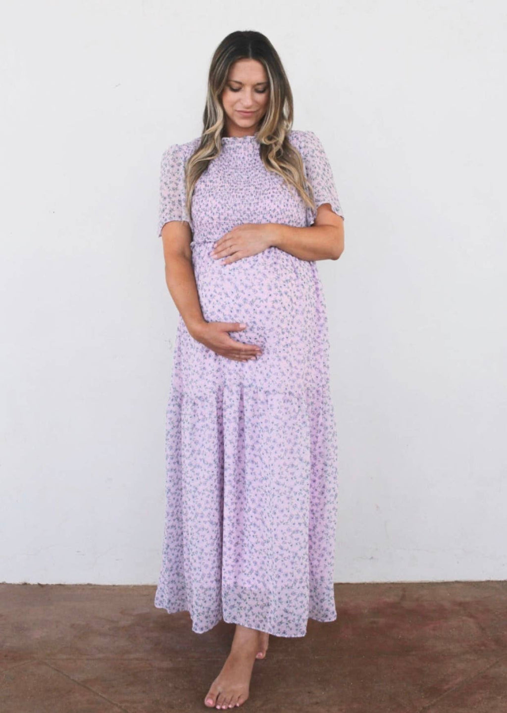 Lilac Smocked Shelby Dress