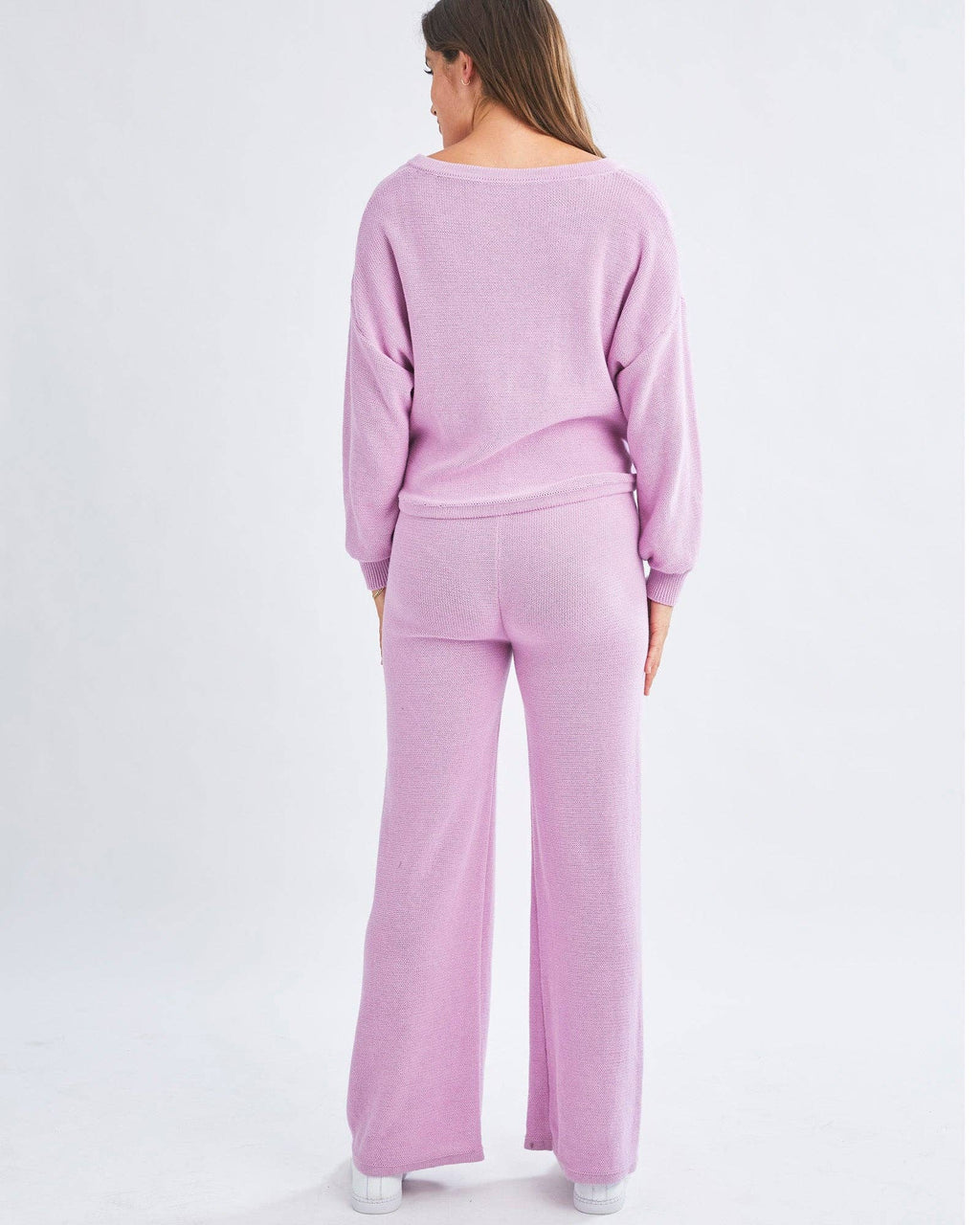 Ella 2 Piece Loungewear Cotton Set in Lilac