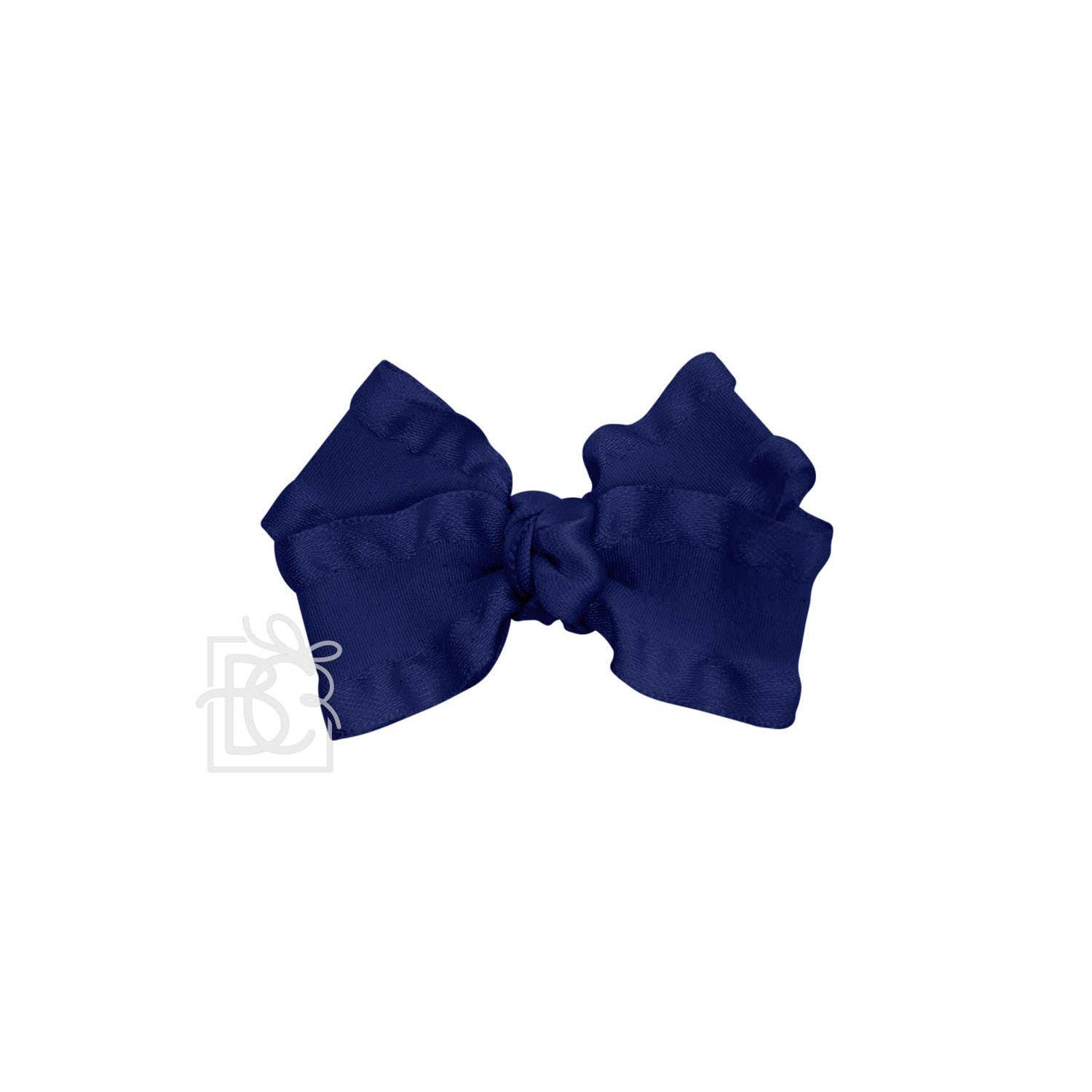 DOUBLE RUFFLE BOW ON CLIP