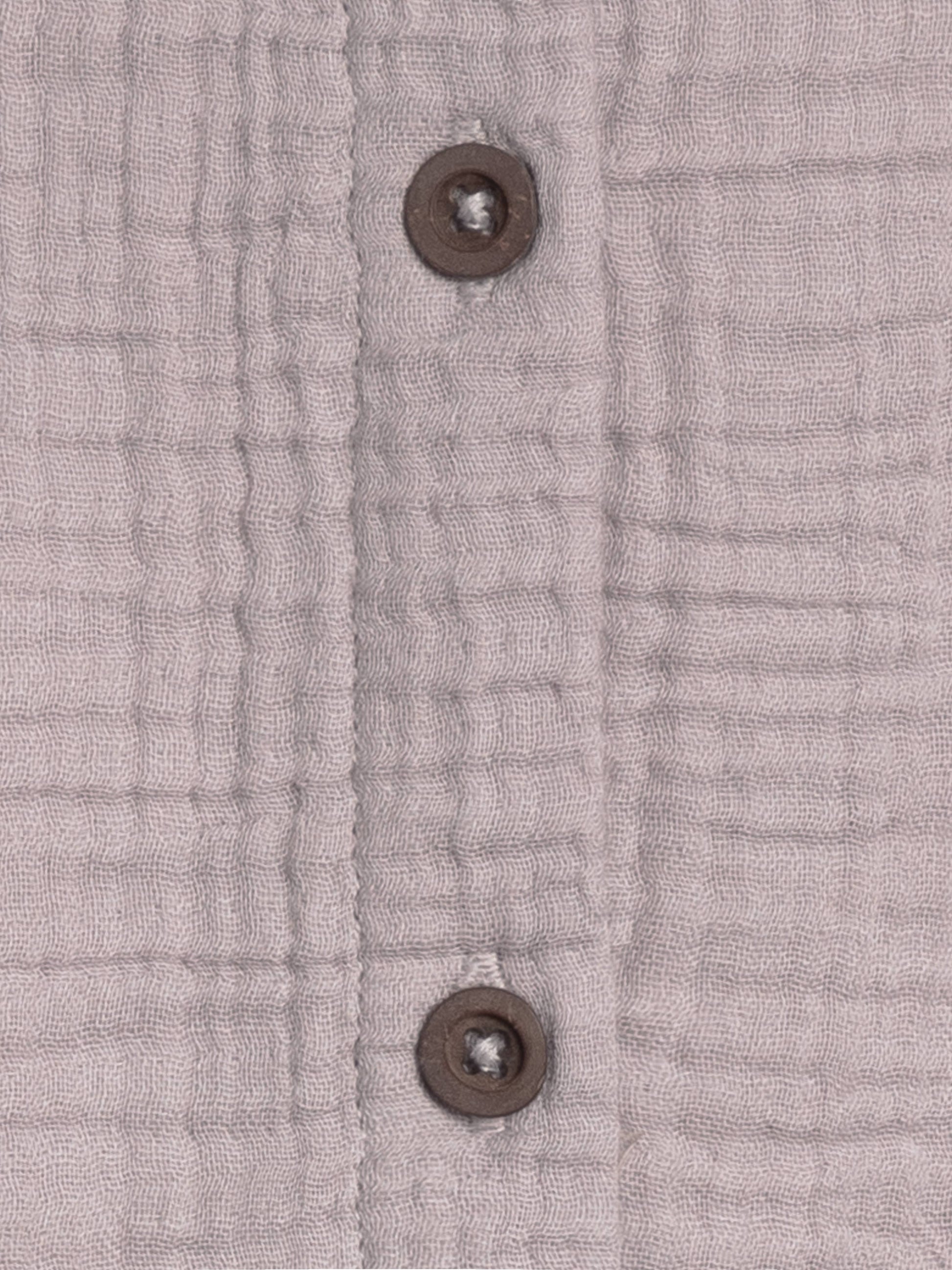 Coco Muslin Button Front Bubble Romper - Lilla