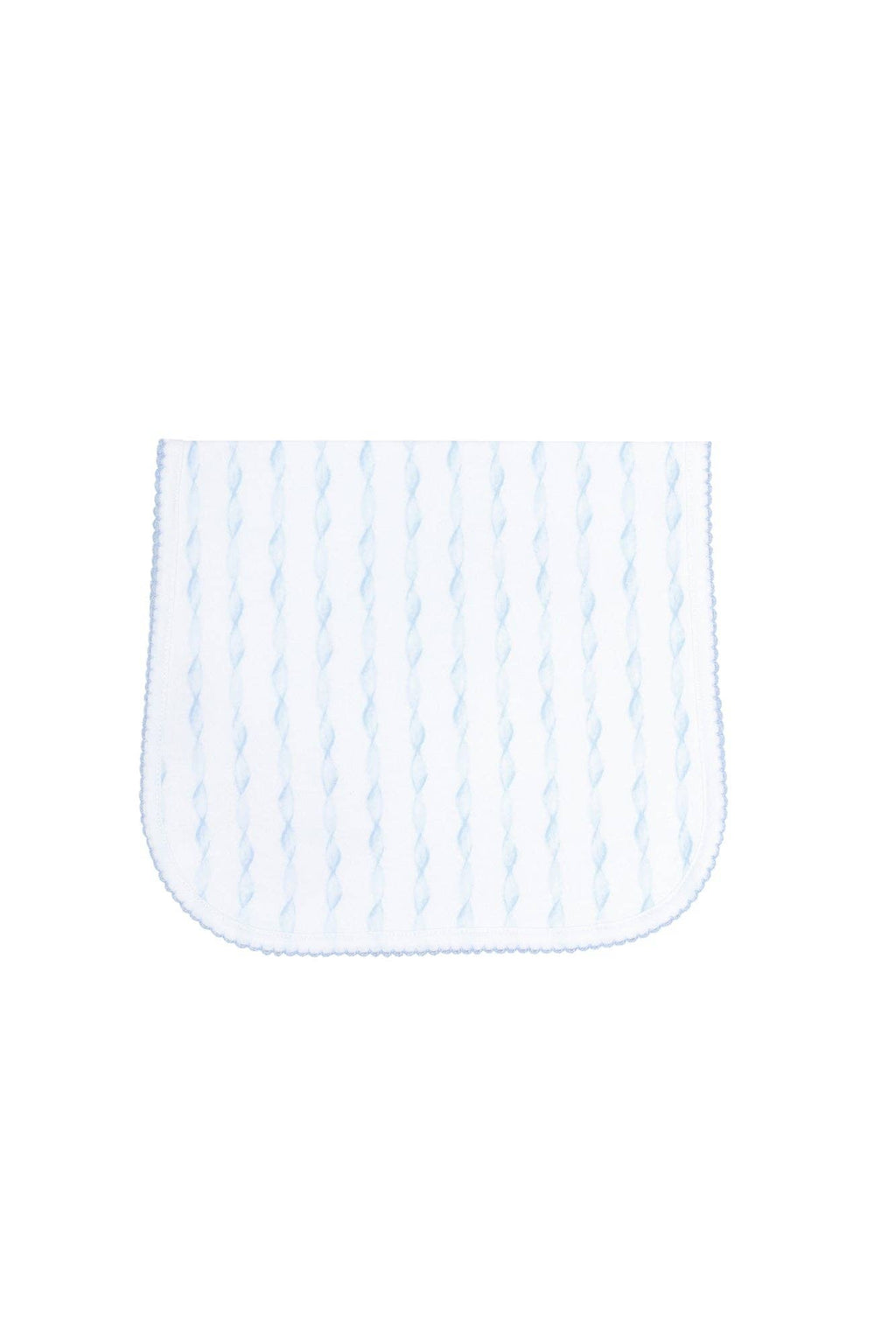 Twirls Burp Cloth -blue