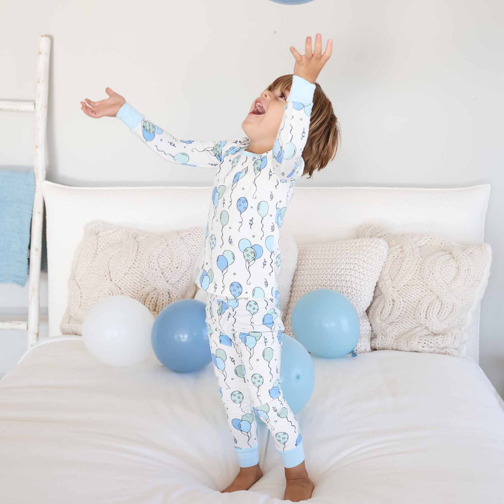Party Time Two Piece Pajama Set | Blue