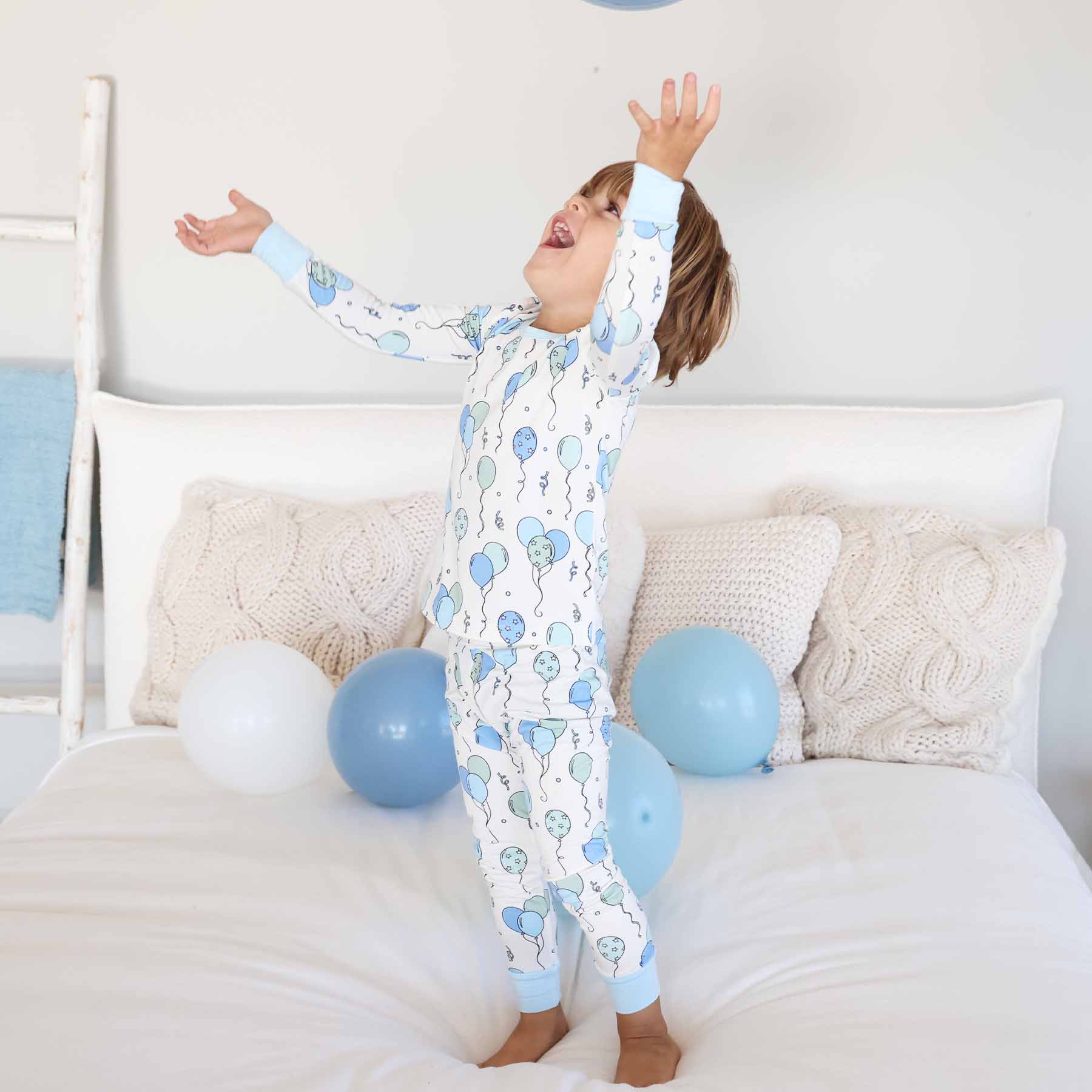 Party Time Two Piece Pajama Set | Blue