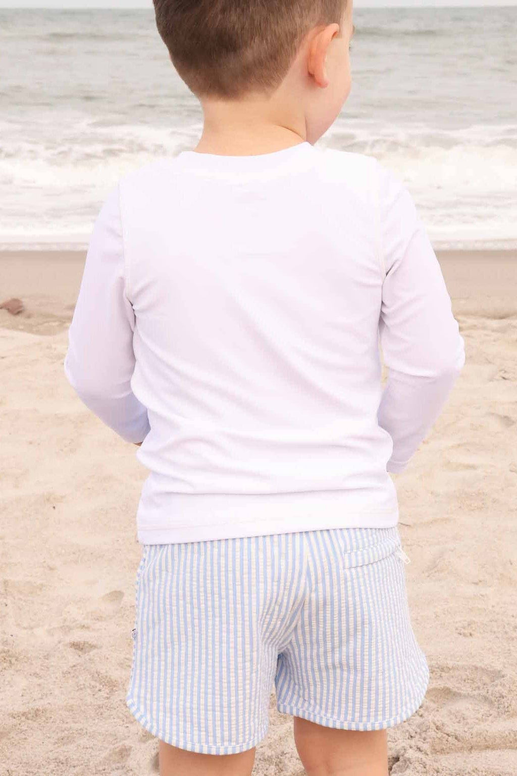 Long Sleeve Rash Guard Shirt | White Wholesale