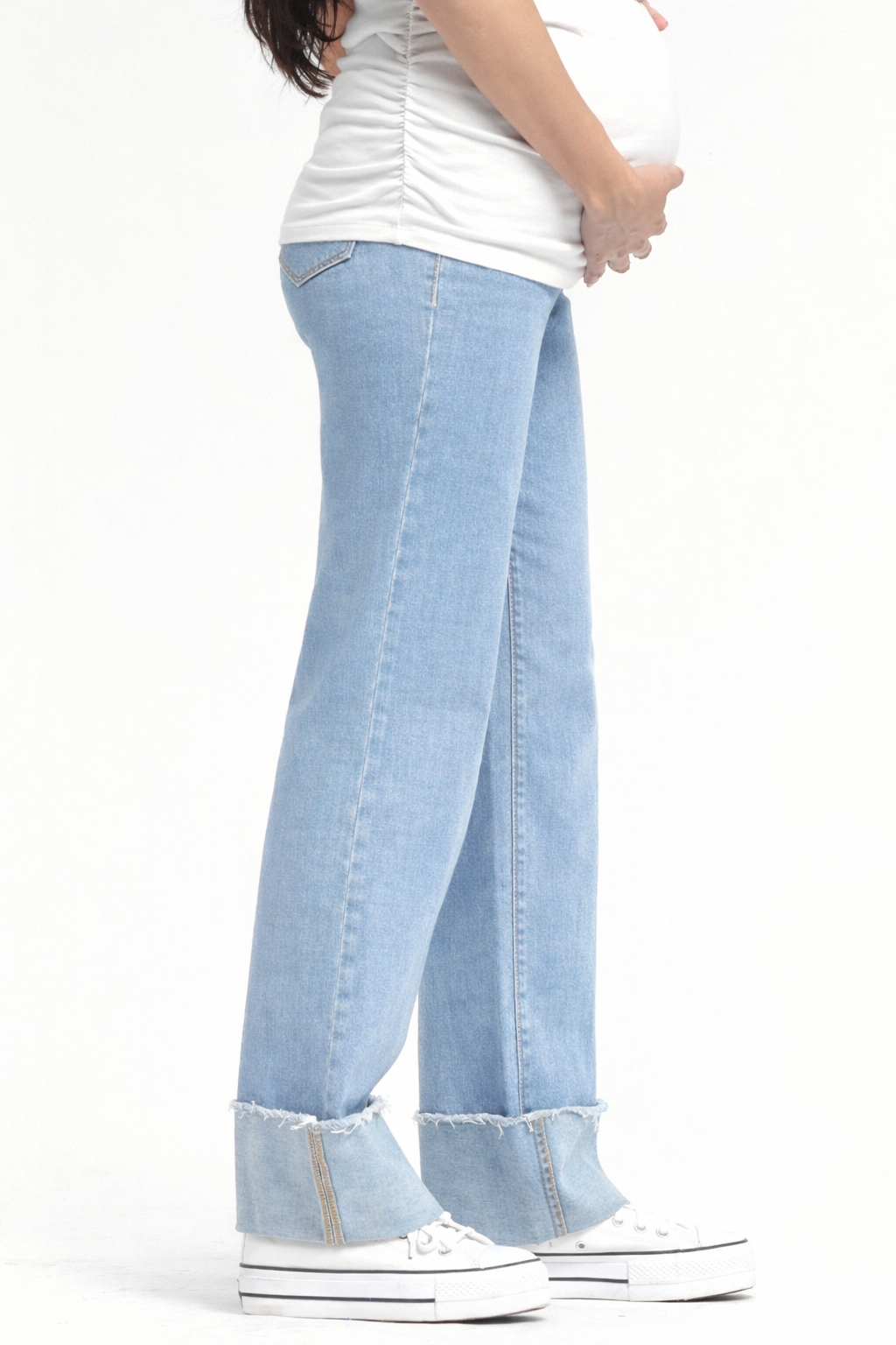 Odelle Maternity Roll Cuff Jean