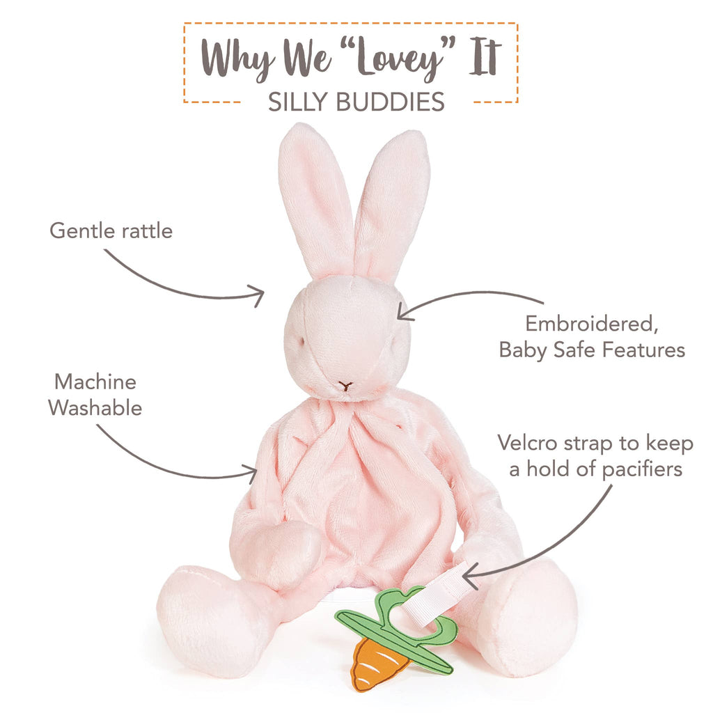 Silly Bunny Paci Clip - Blossom