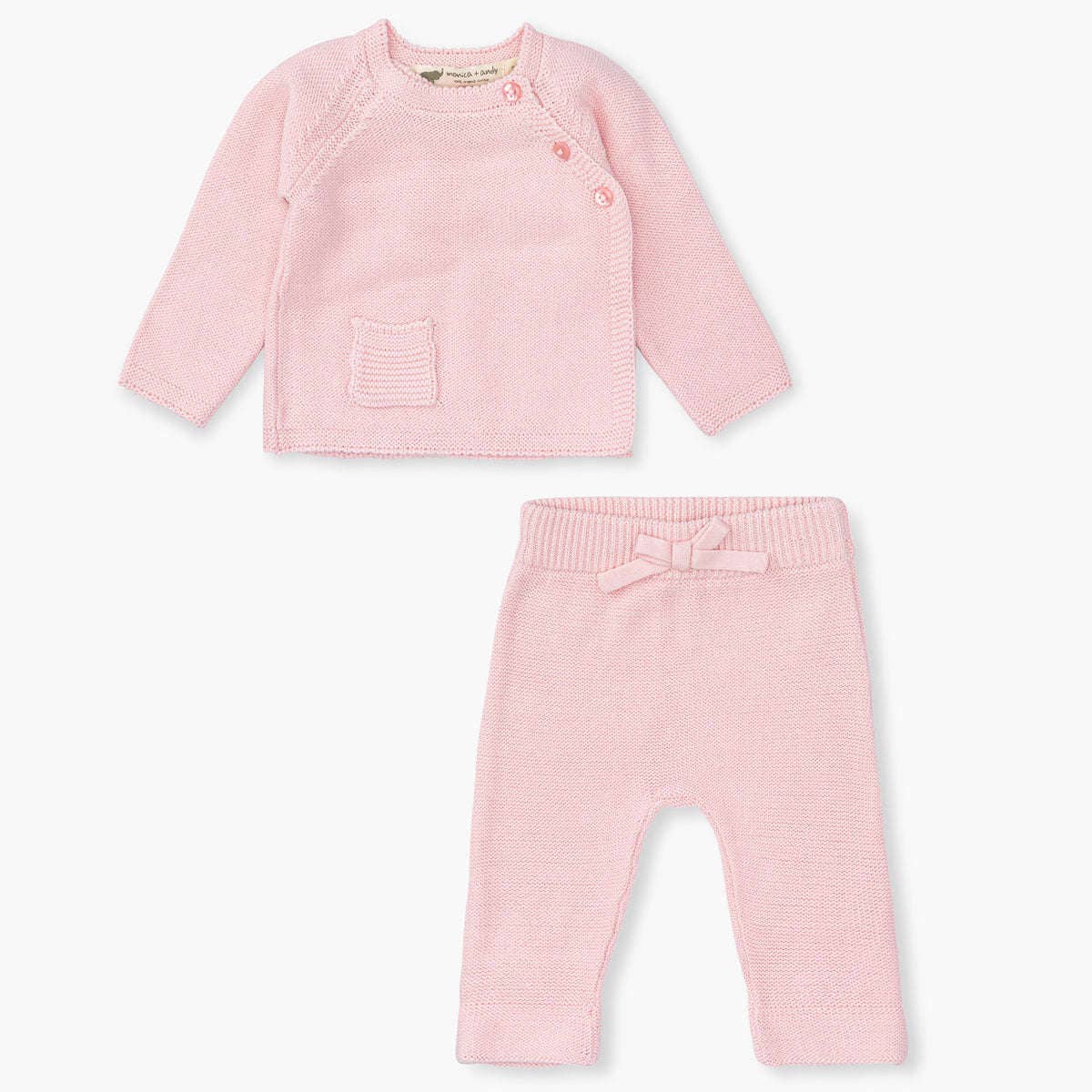 Little Darling Knit Set -Rose