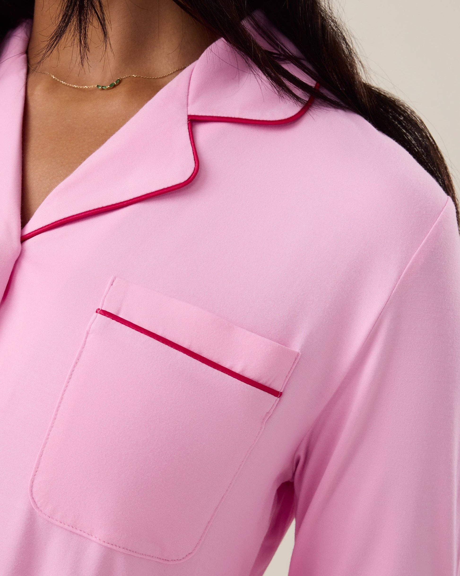 Clea Bamboo Classic Long Sleeve Pajama Set