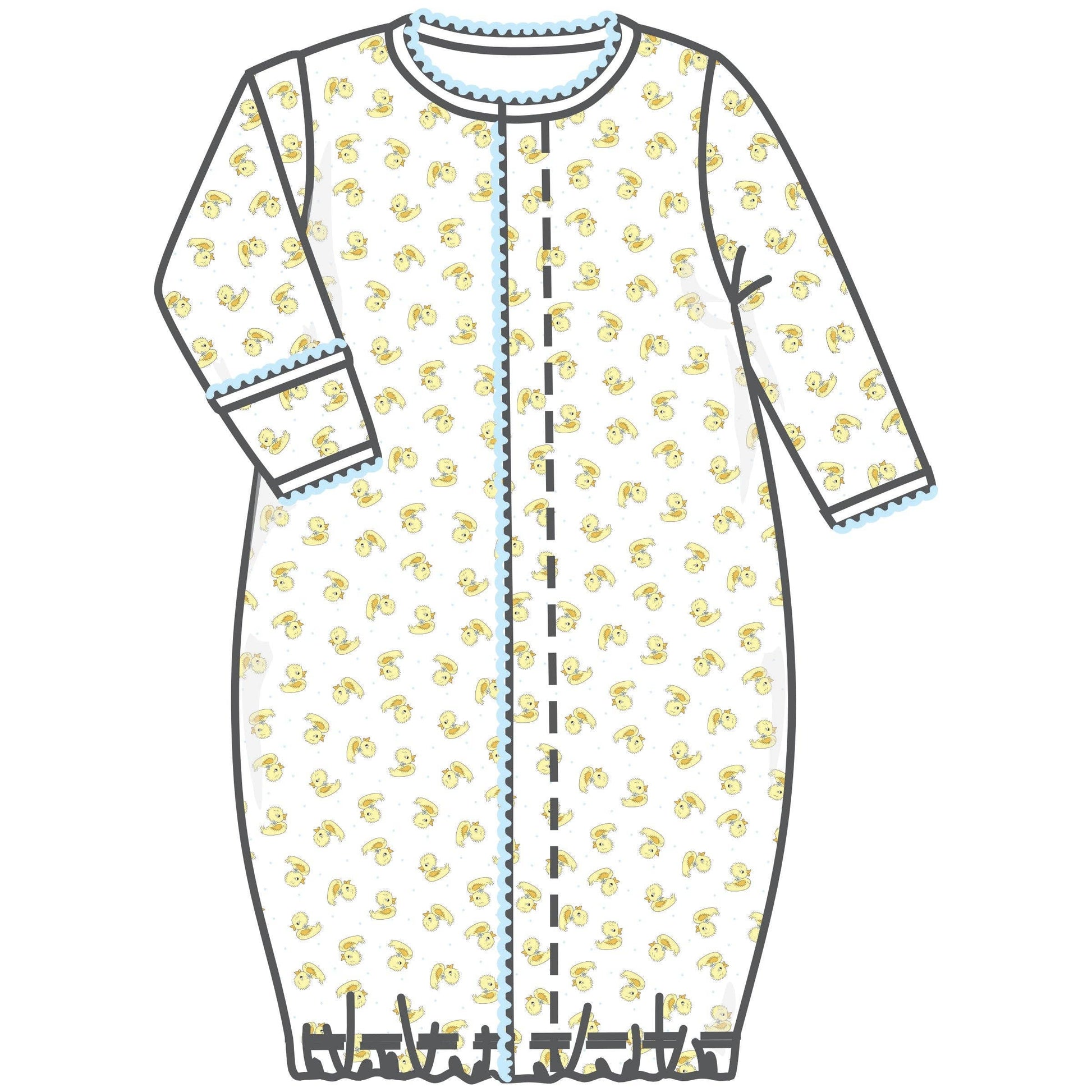 Darling Ducklings Print Converter - Light Blue