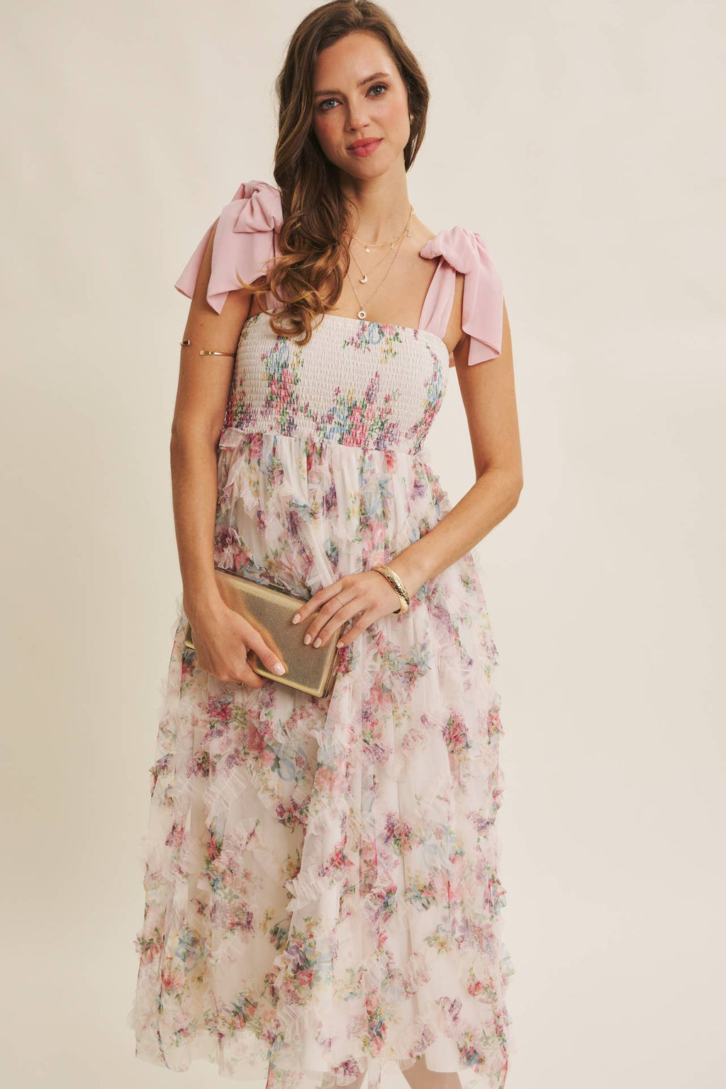 Rosie Petals Tie Dress