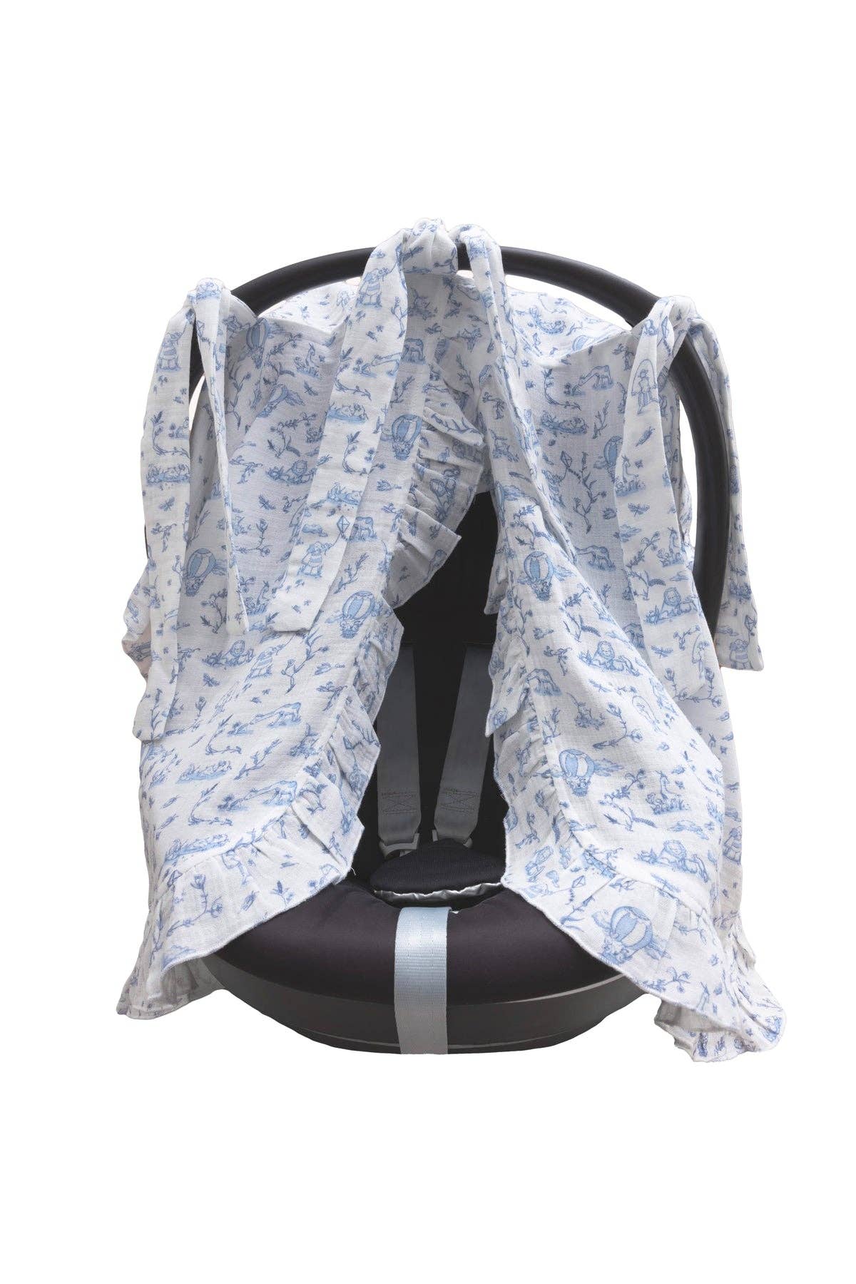 Stroller Cover SET Toile De Jouy / Blue