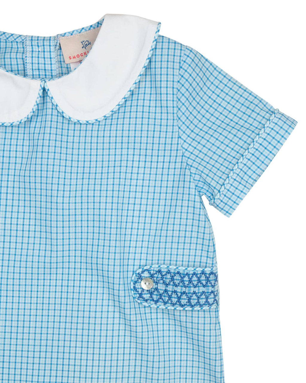 Blue Plaid Shortall