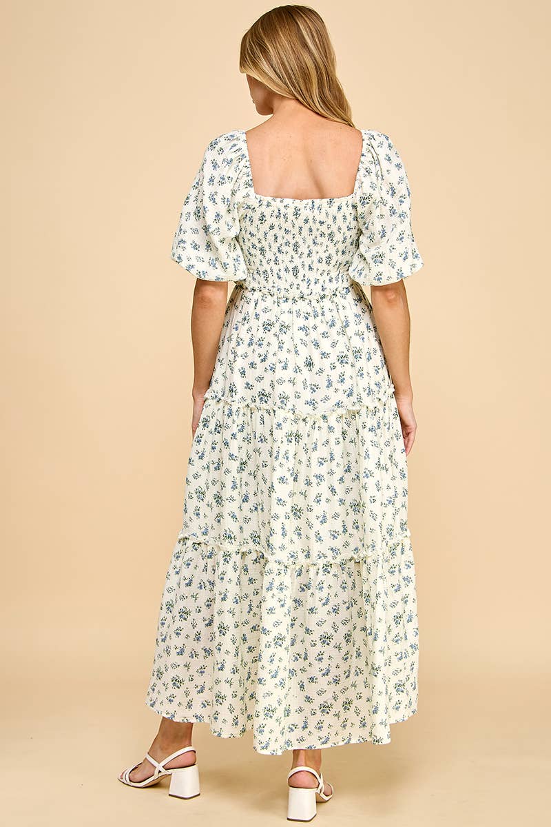 Hattie Blue Floral Dress