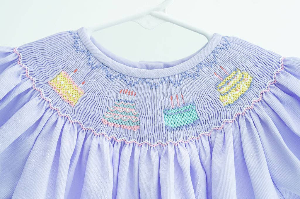 Birthday Girl Smocked Bubble