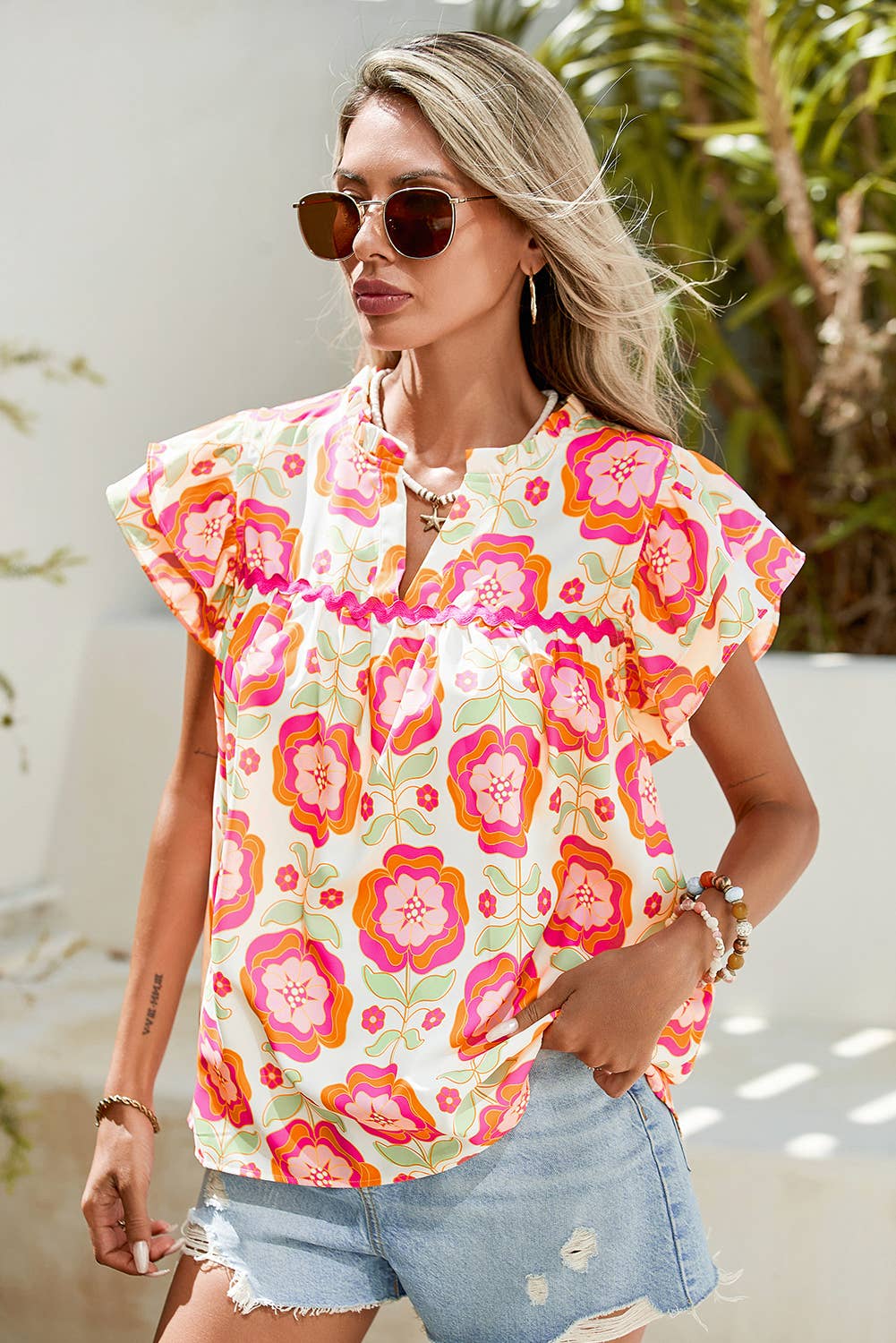 Lindsey Ruffle Blouse