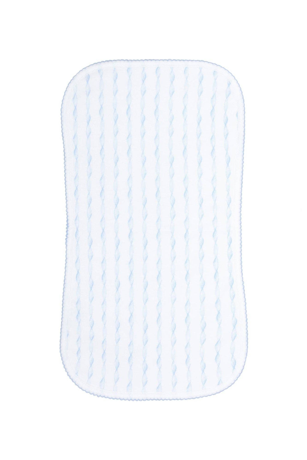 Twirls Burp Cloth -blue