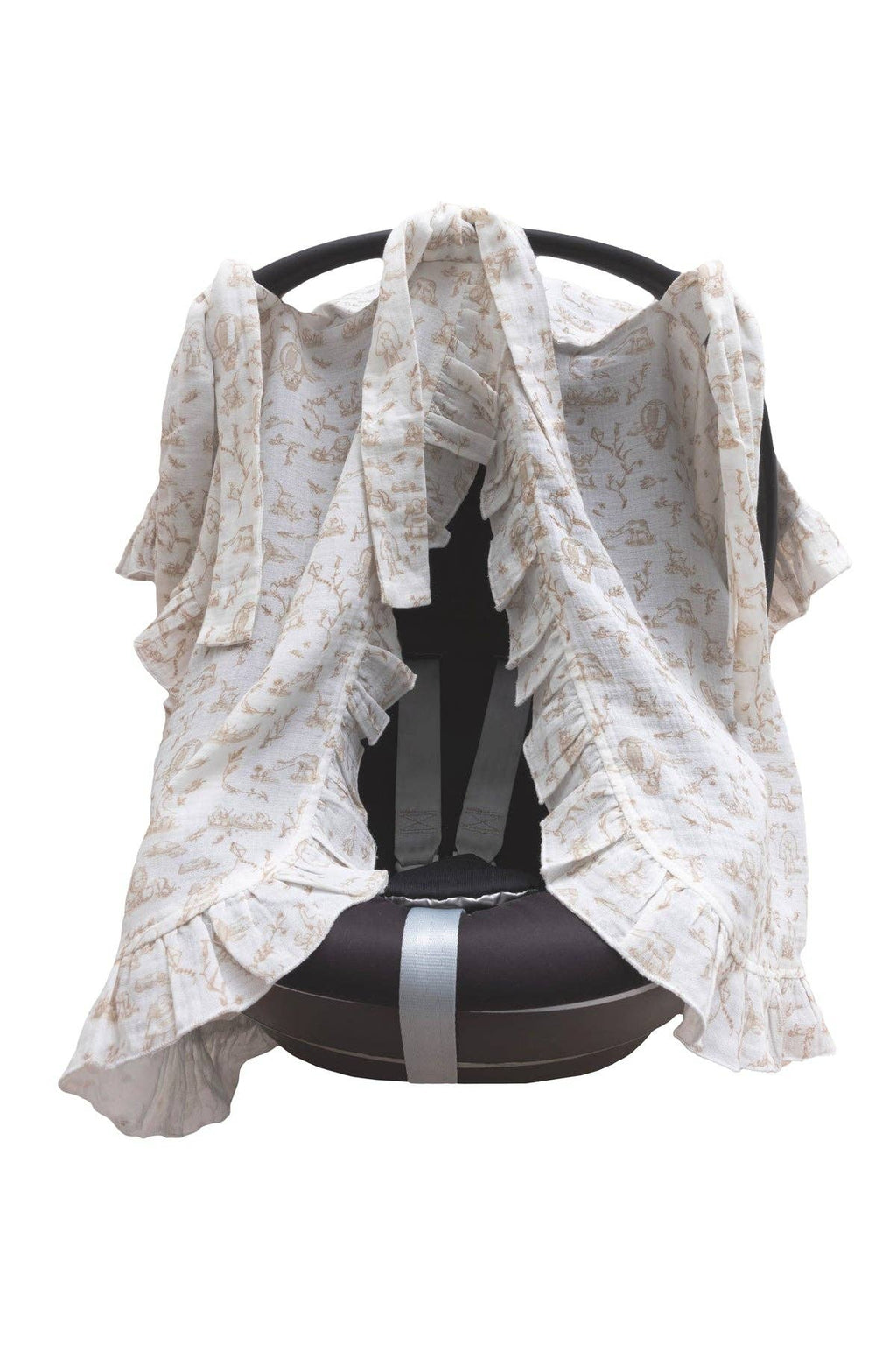 Stroller Cover SET- Toile De Jouy / Beige