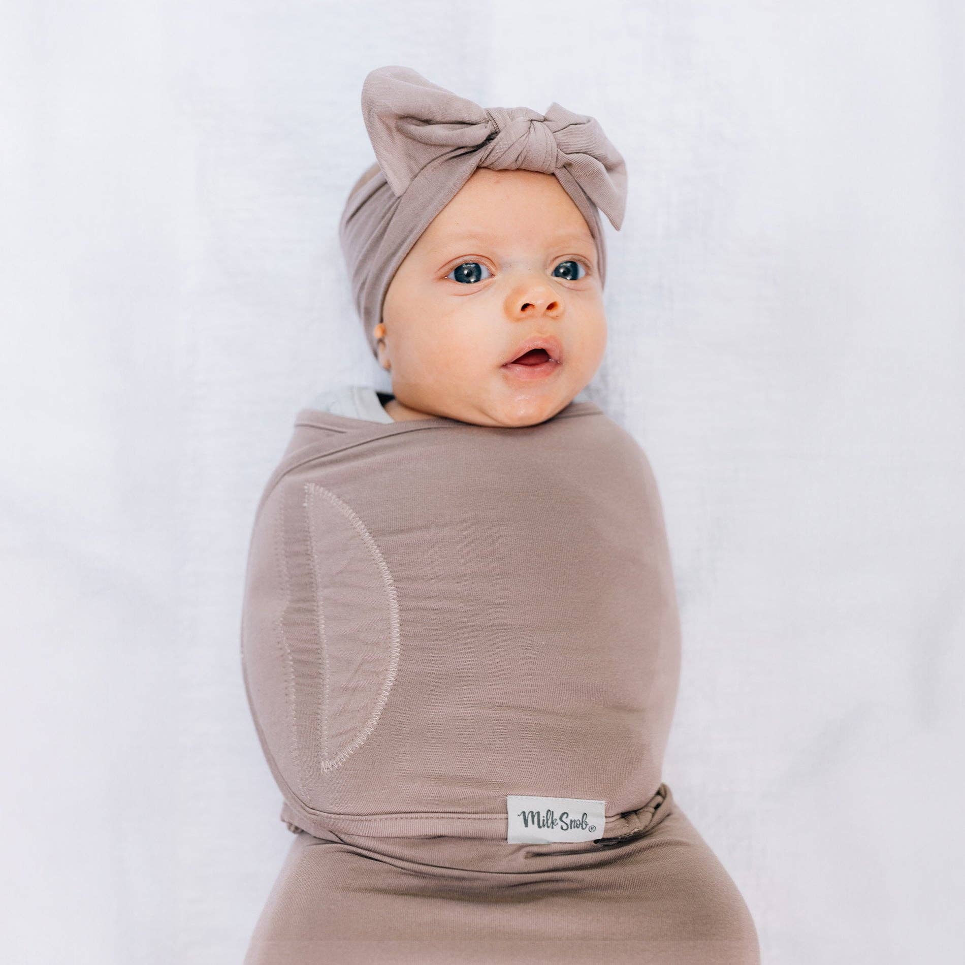 Mocha Bamboo Essential Baby Swaddle