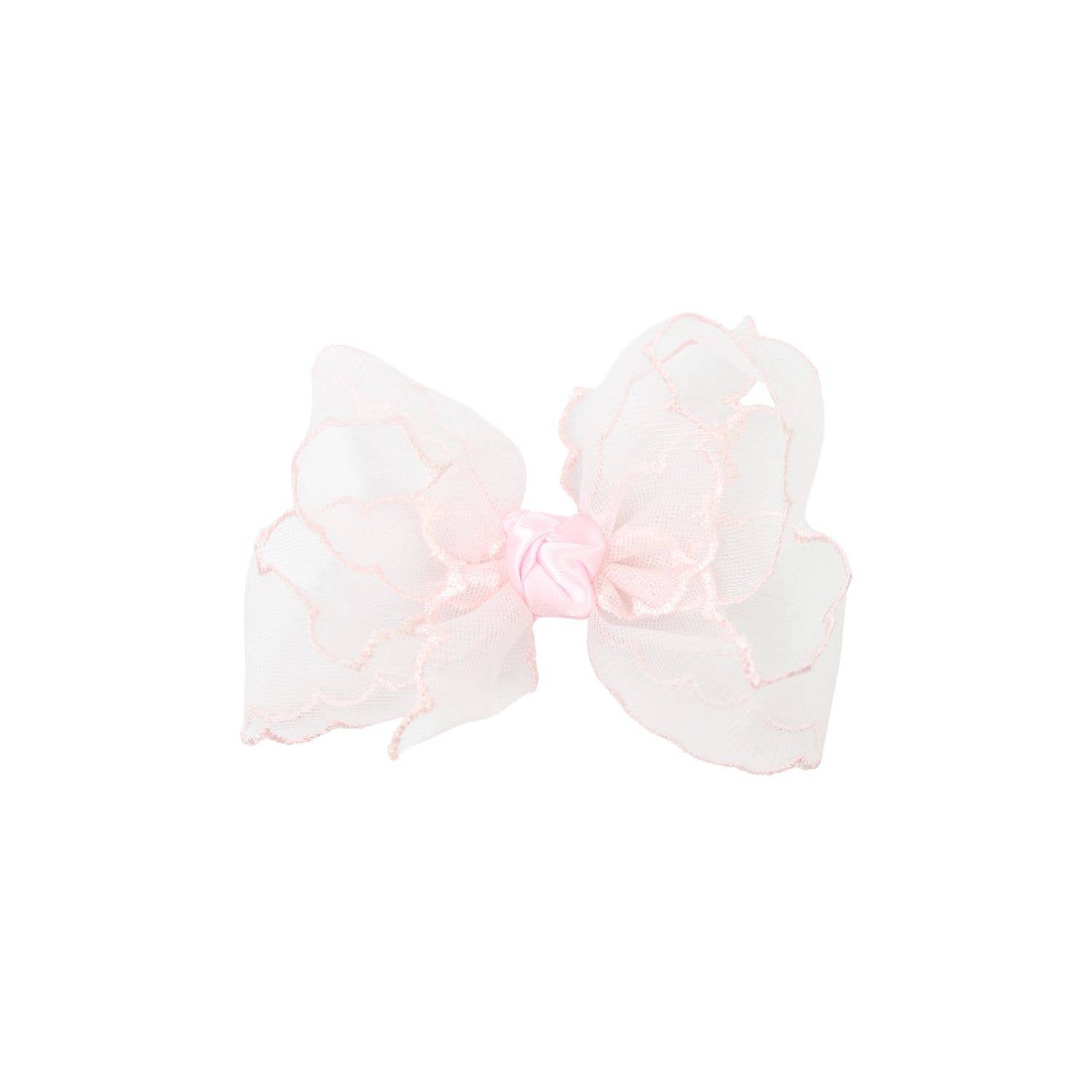 SCALLOPED ORGANZA BOW