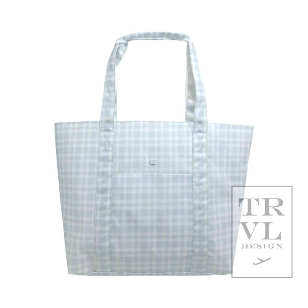 Jumbo Tote - X-large Tote Pimlico Plaid Blue