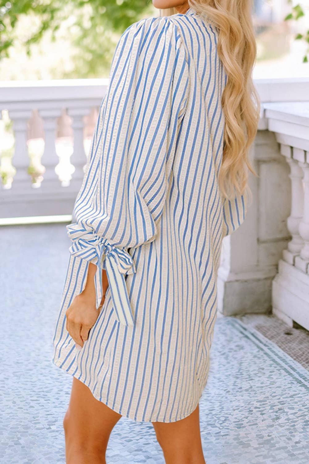 Notched Shift Dress
