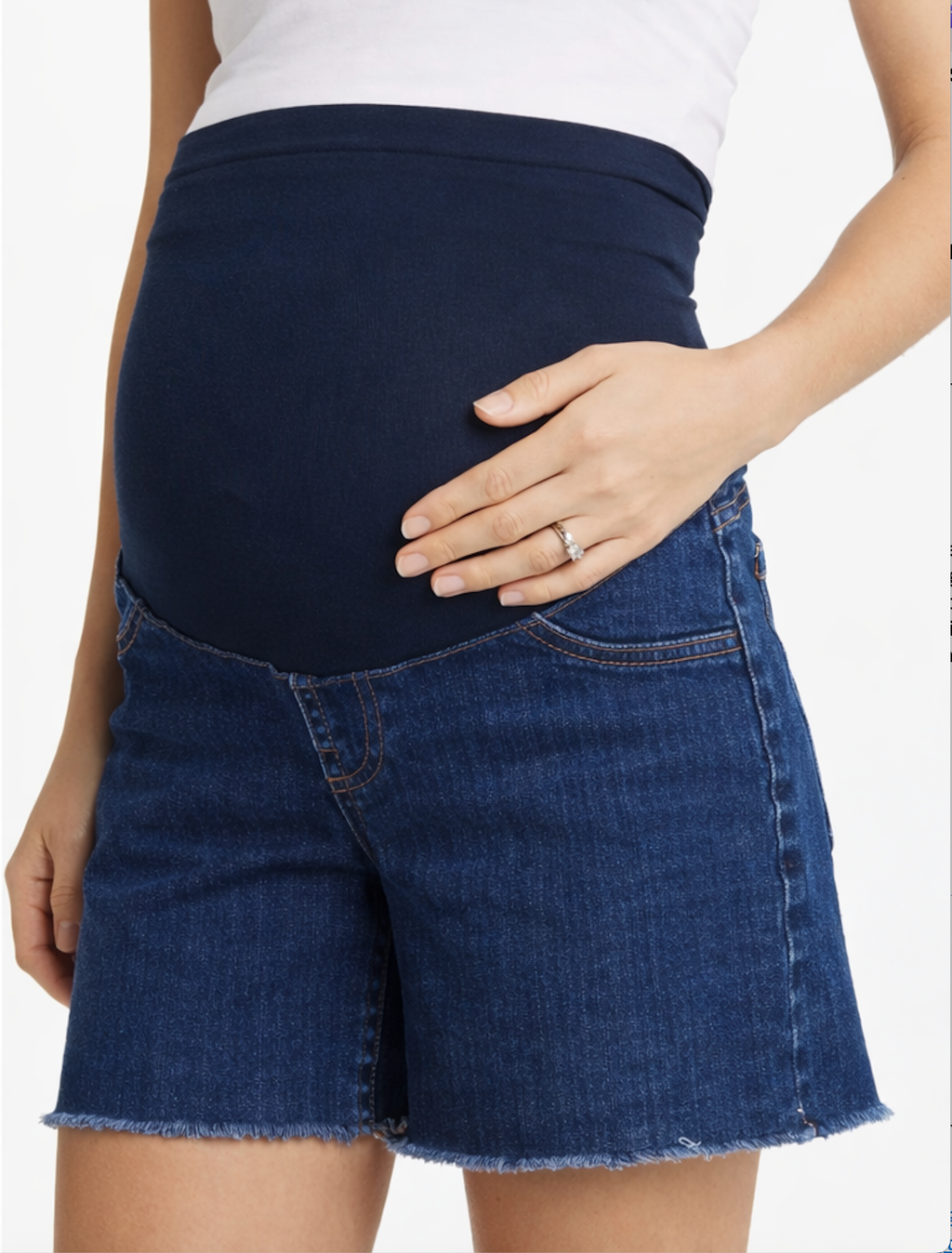 Maternity Dad Jean Shorts