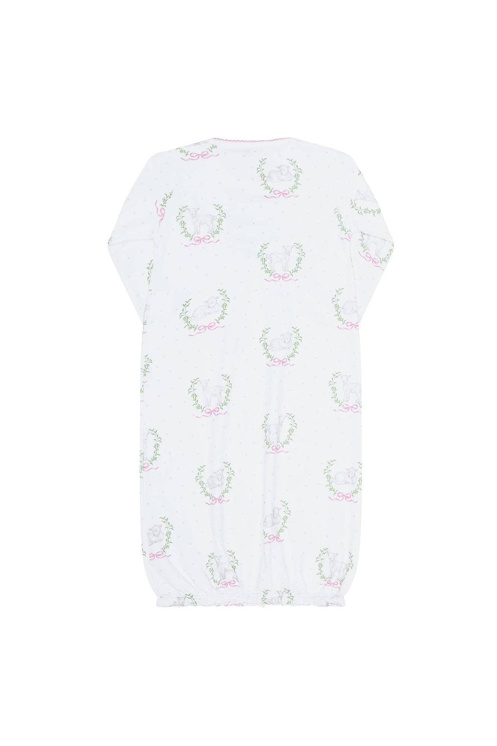 Pink Lamb Print Gown