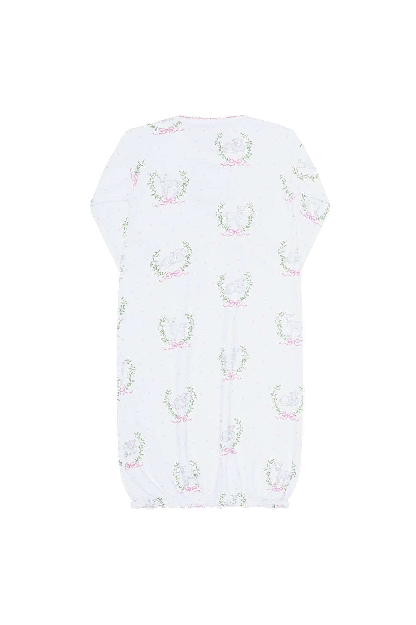 Pink Lamb Print Gown