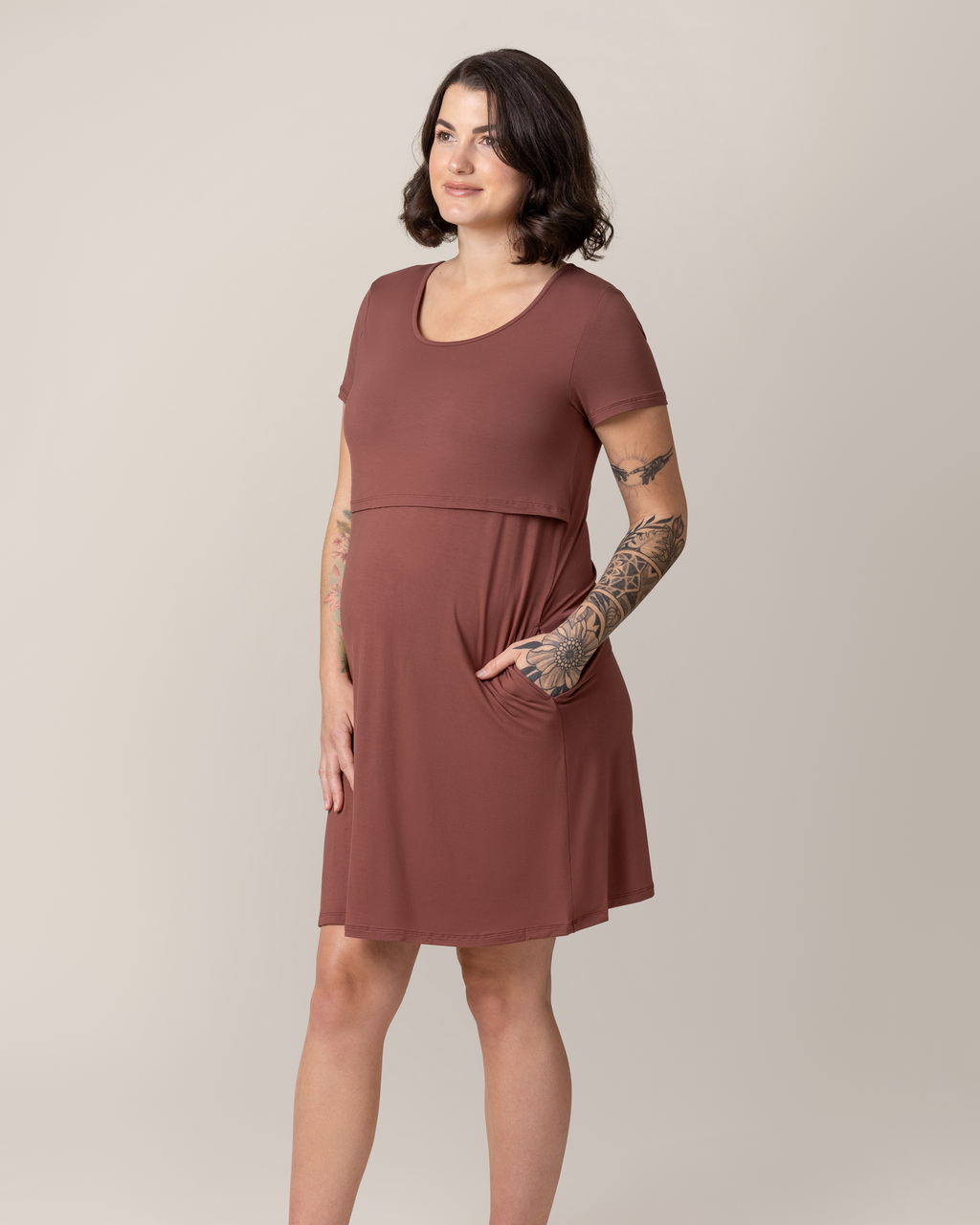 Eleanora Bamboo Maternity & Nursing Dress