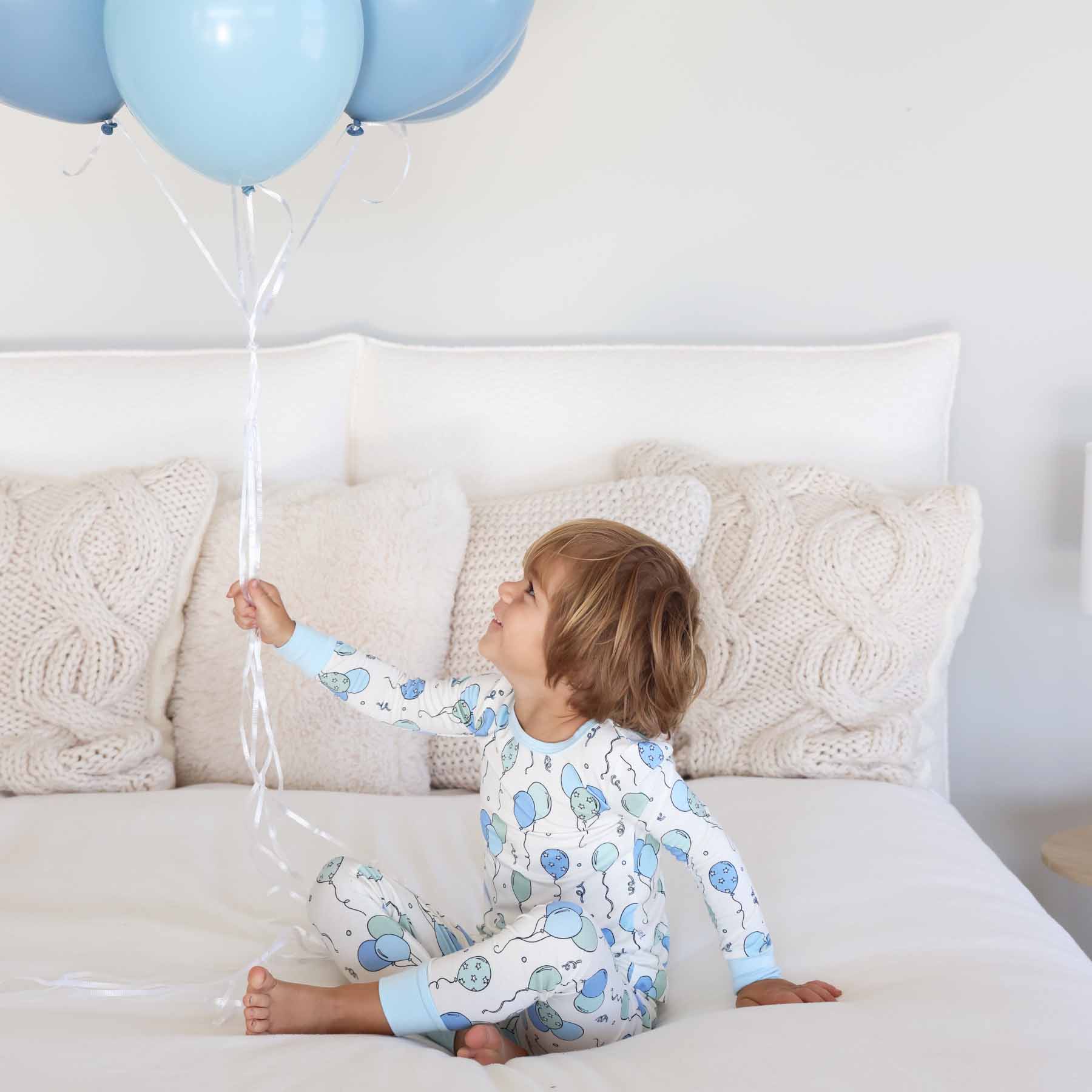 Party Time Two Piece Pajama Set | Blue
