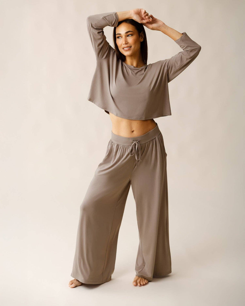 Aria Bamboo Casual Lounge Pant | Taupe