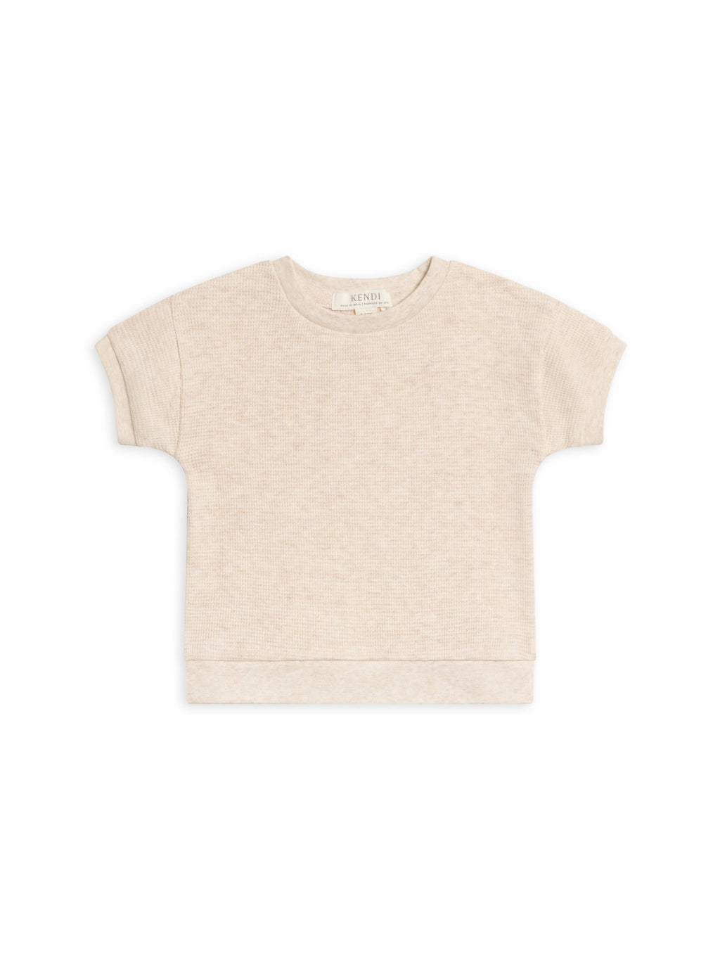 Ali Waffle Tee - Oat