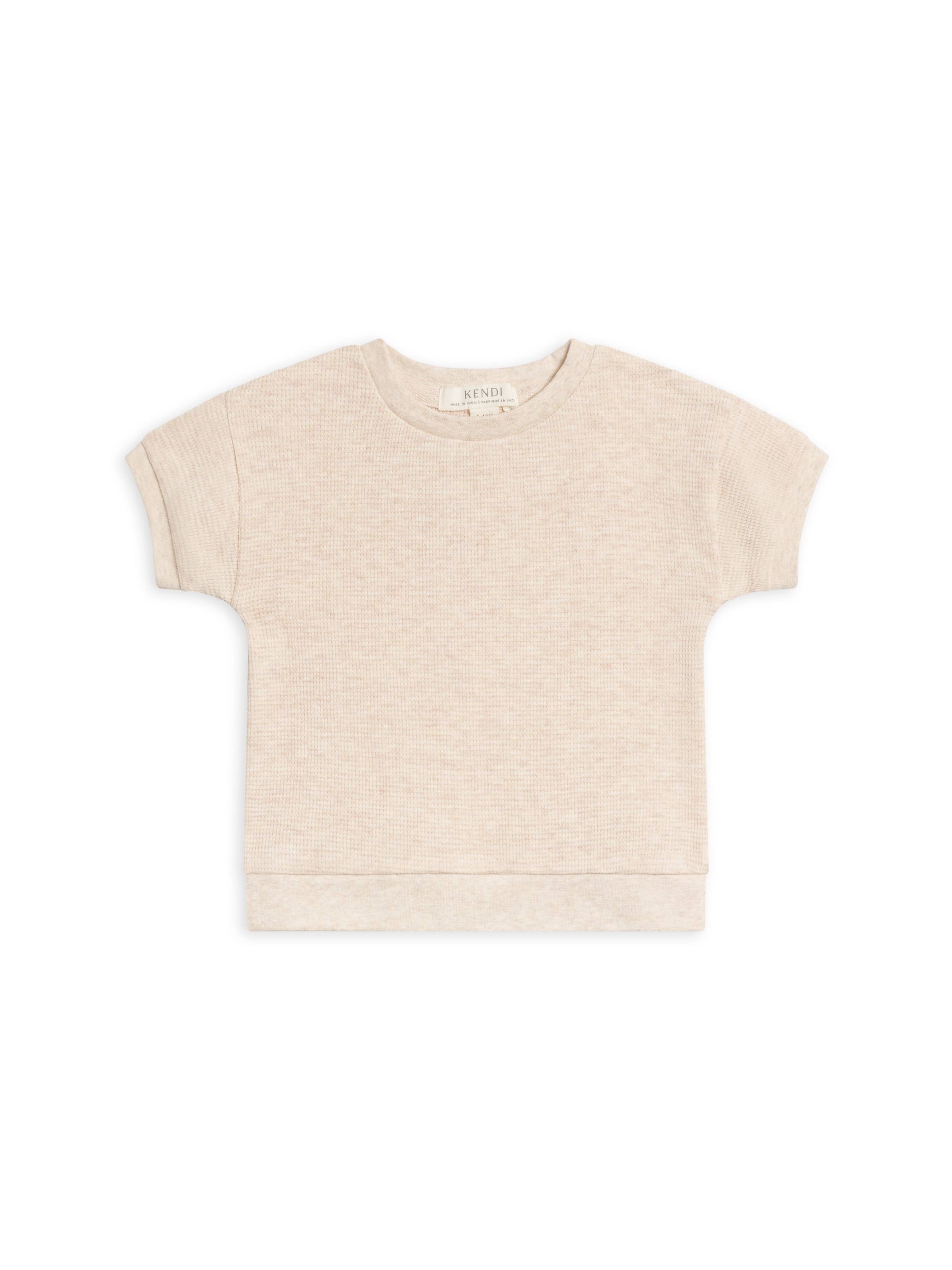 Ali Waffle Tee - Oat